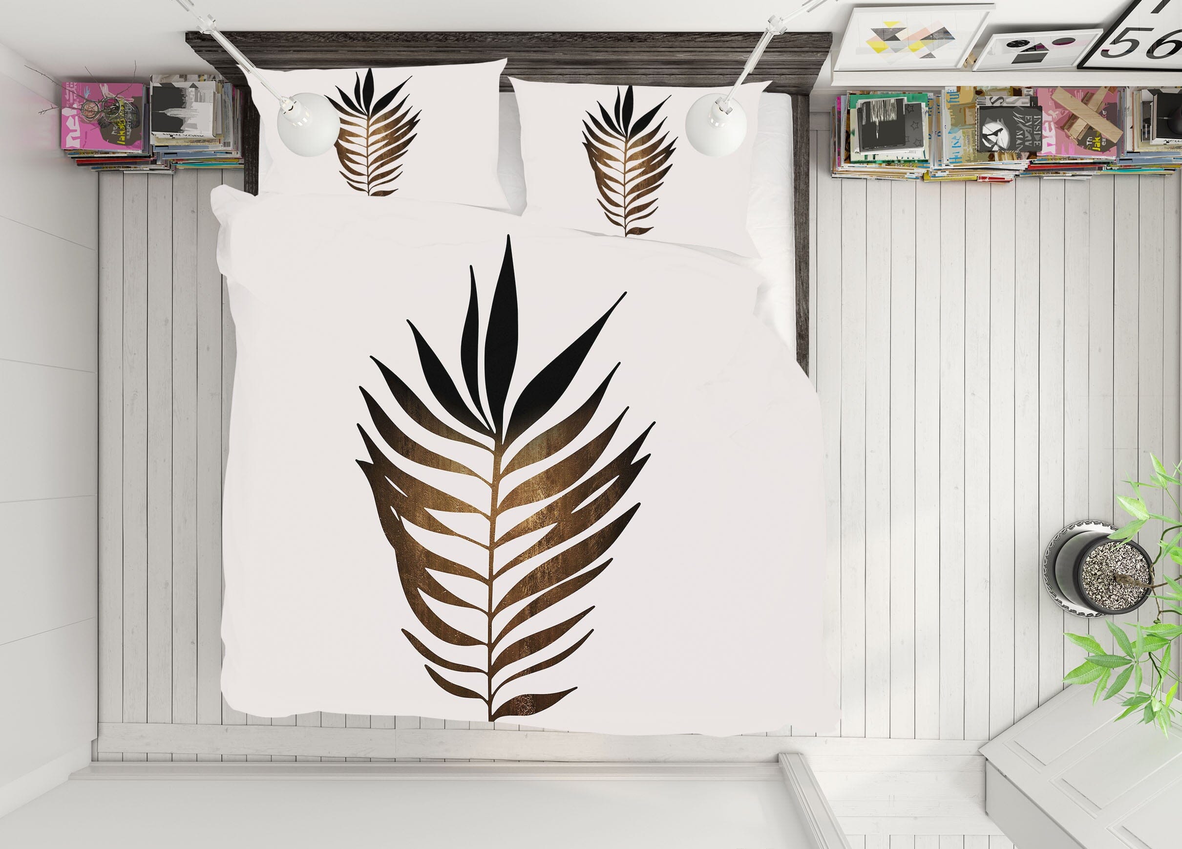 3D Leaf Painting 175 Boris Draschoff Bedding Bed Pillowcases Quilt Quiet Covers AJ Creativity Home