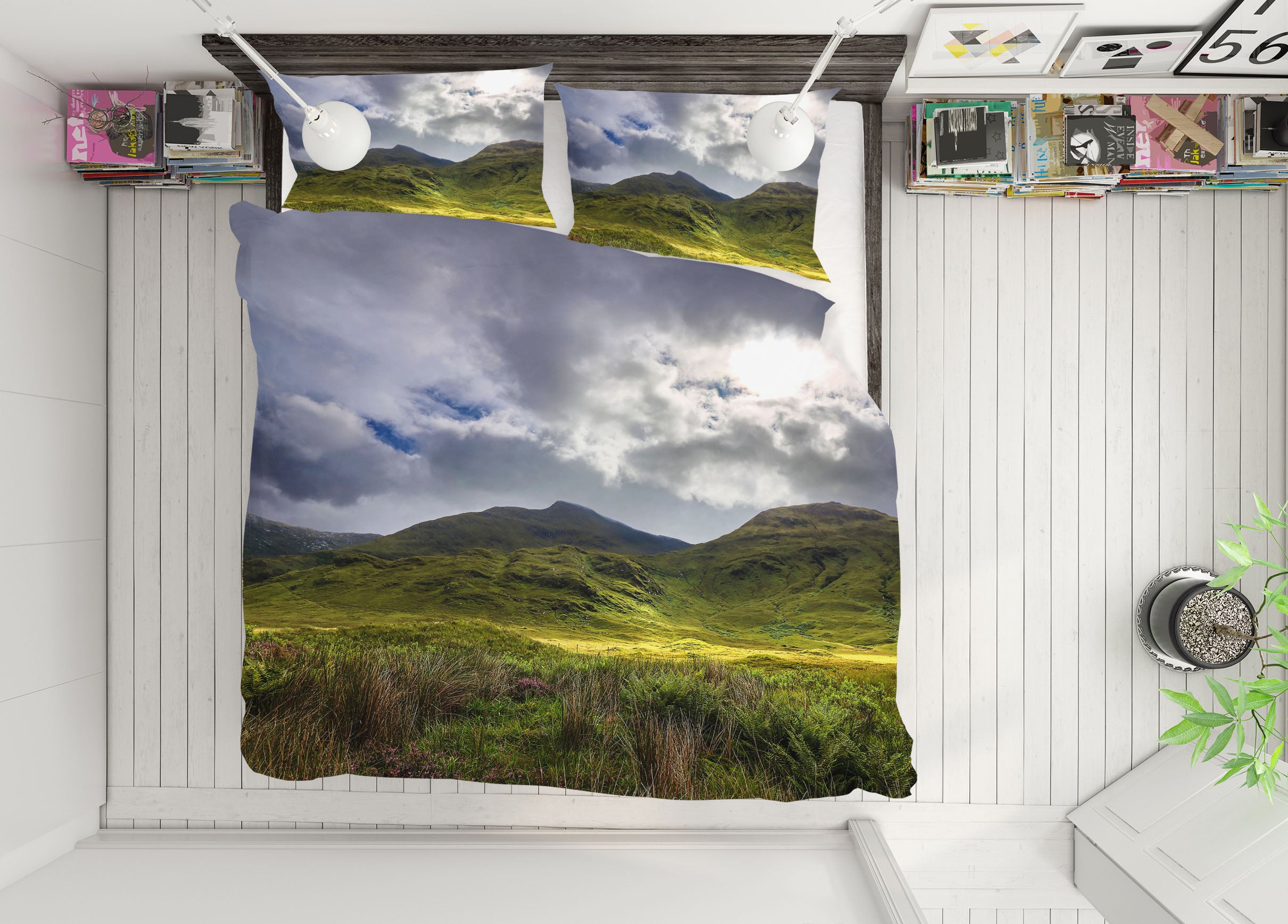 3D Highland Canyon 1010 Jerry LoFaro bedding Bed Pillowcases Quilt