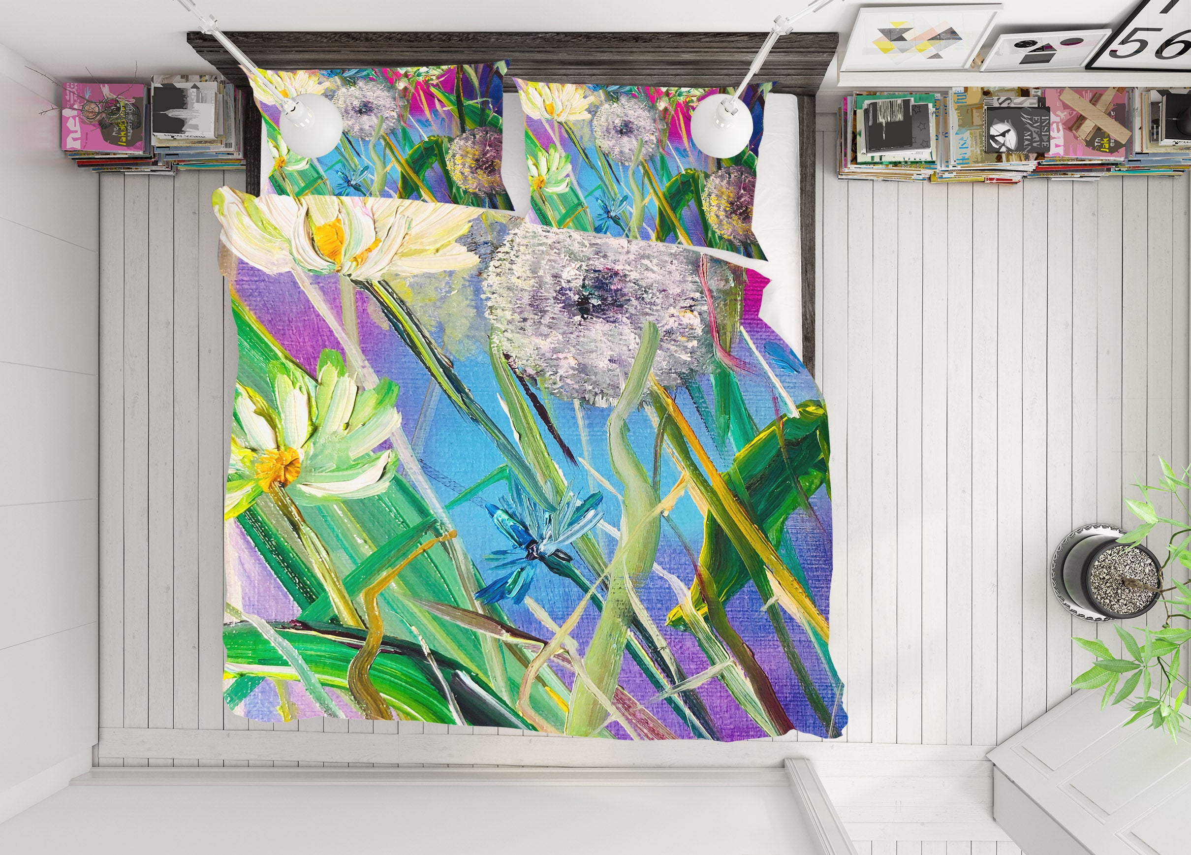 3D Dandelion Flower 563 Skromova Marina Bedding Bed Pillowcases Quilt