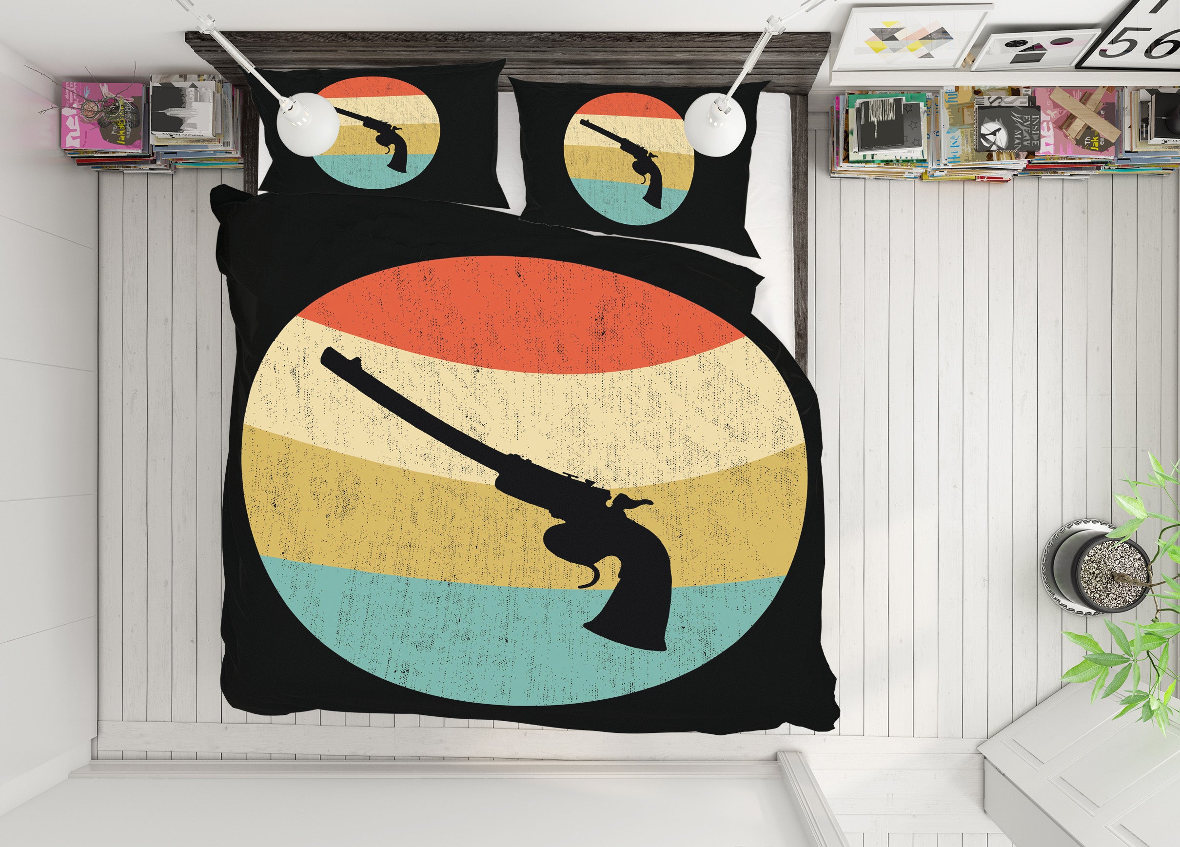 3D Rainbow Weapon 59075 Bed Pillowcases Quilt