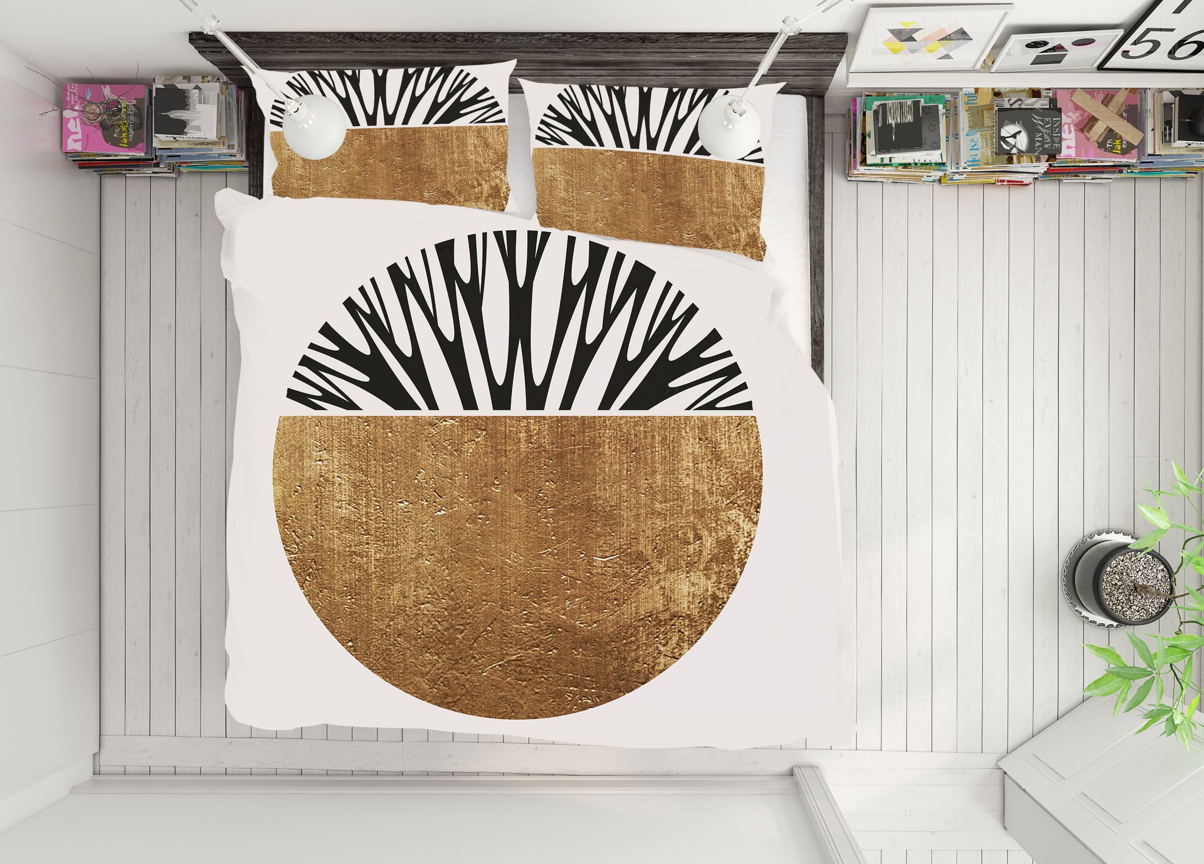 3D Round Tree 107 Boris Draschoff Bedding Bed Pillowcases Quilt Quiet Covers AJ Creativity Home