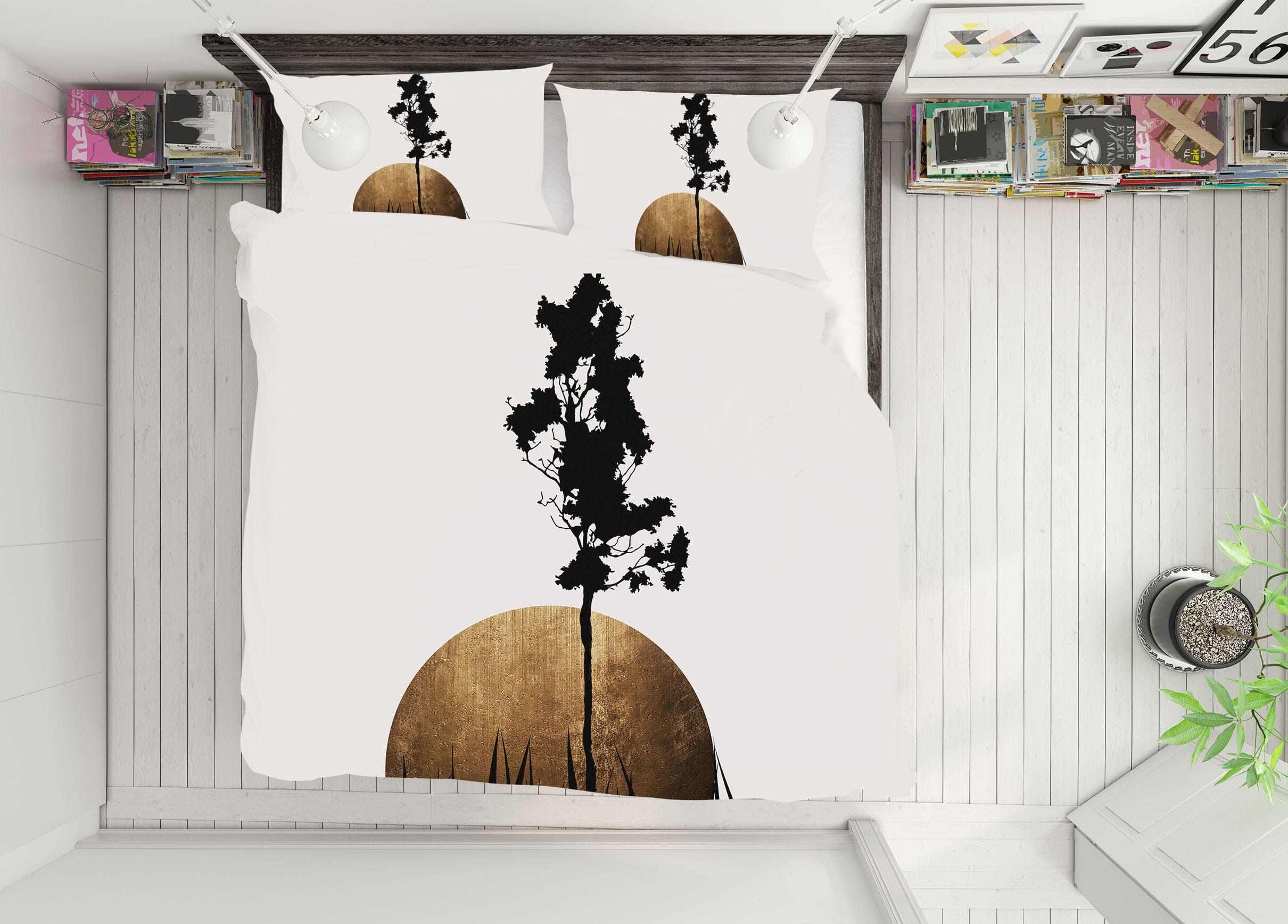 3D Tree Painting 212 Boris Draschoff Bedding Bed Pillowcases Quilt Quiet Covers AJ Creativity Home