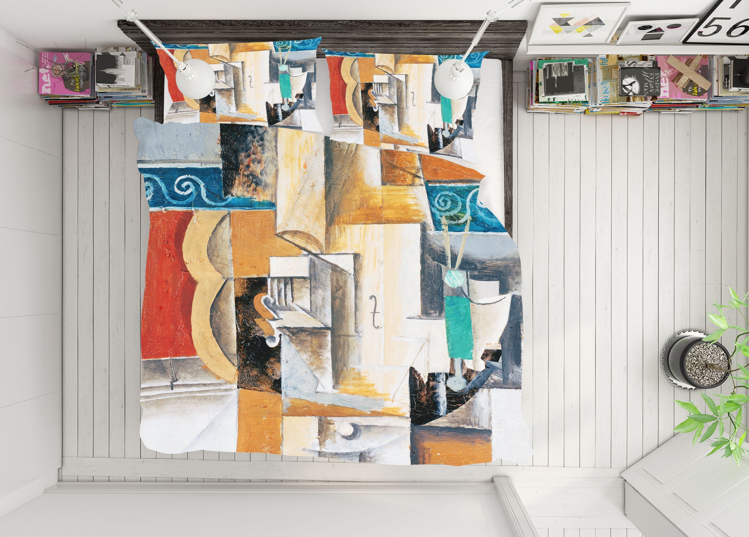 3D Abstract Graph 12178 Bed Pillowcases Quilt