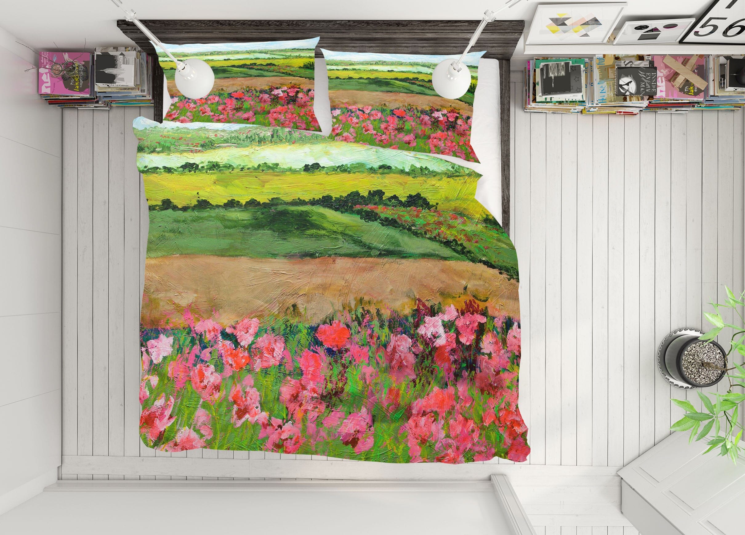 3D Ginger Green 1098 Allan P. Friedlander Bedding Bed Pillowcases Quilt Quiet Covers AJ Creativity Home