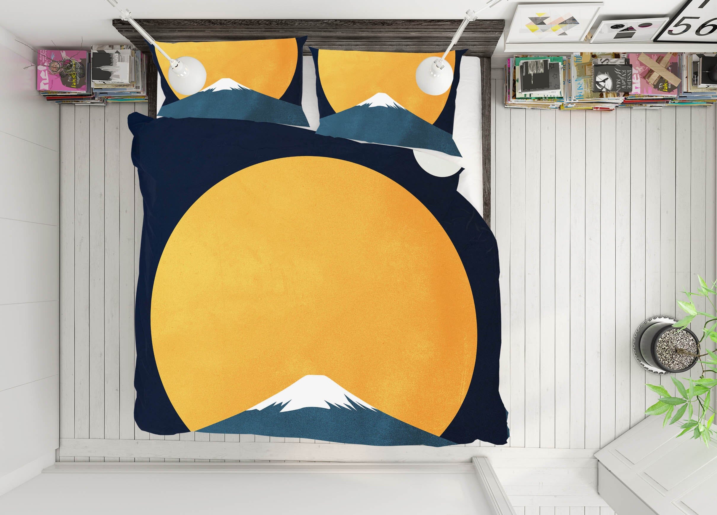 3D Moon Hill 153 Boris Draschoff Bedding Bed Pillowcases Quilt Quiet Covers AJ Creativity Home