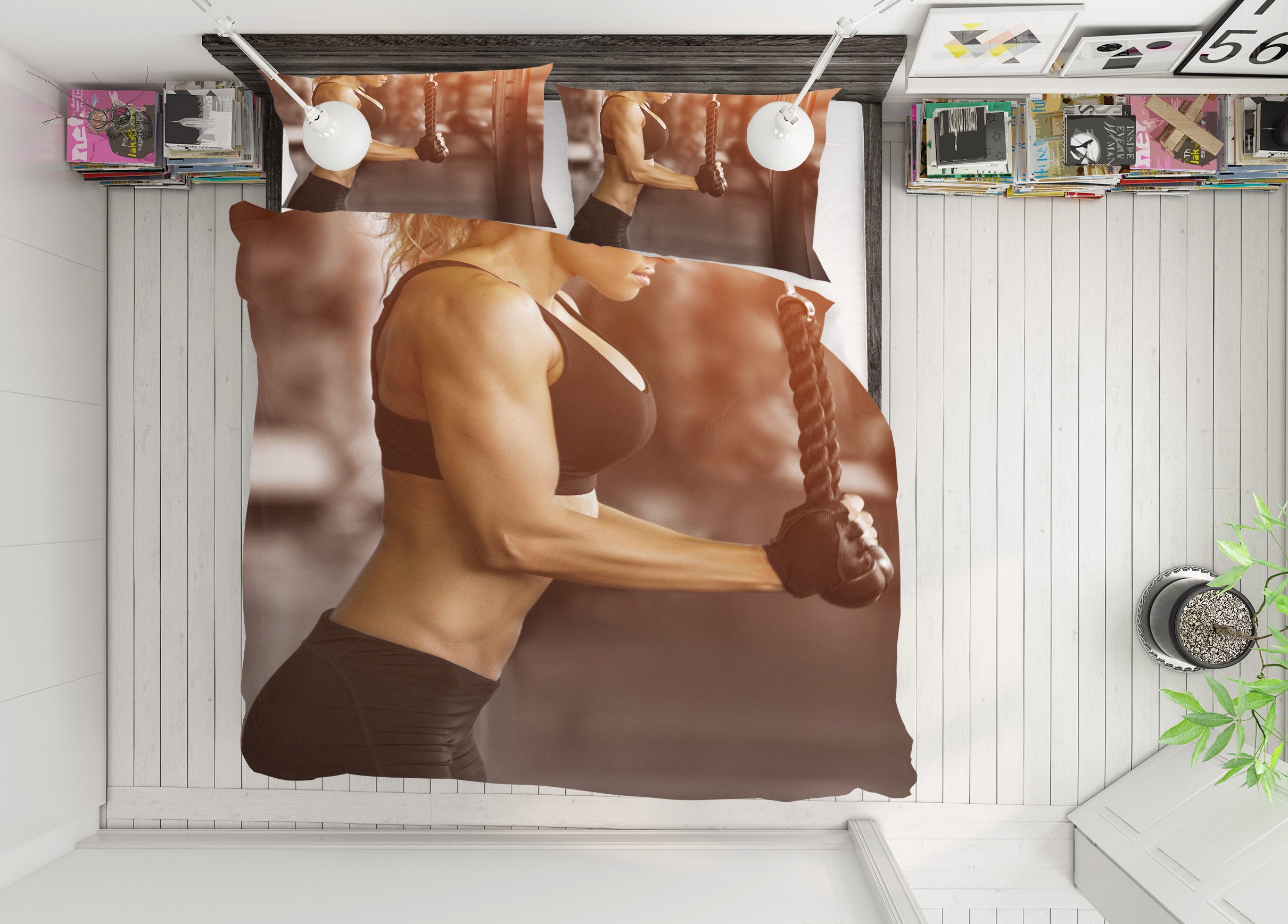 3D Fitness 14147 Bed Pillowcases Quilt