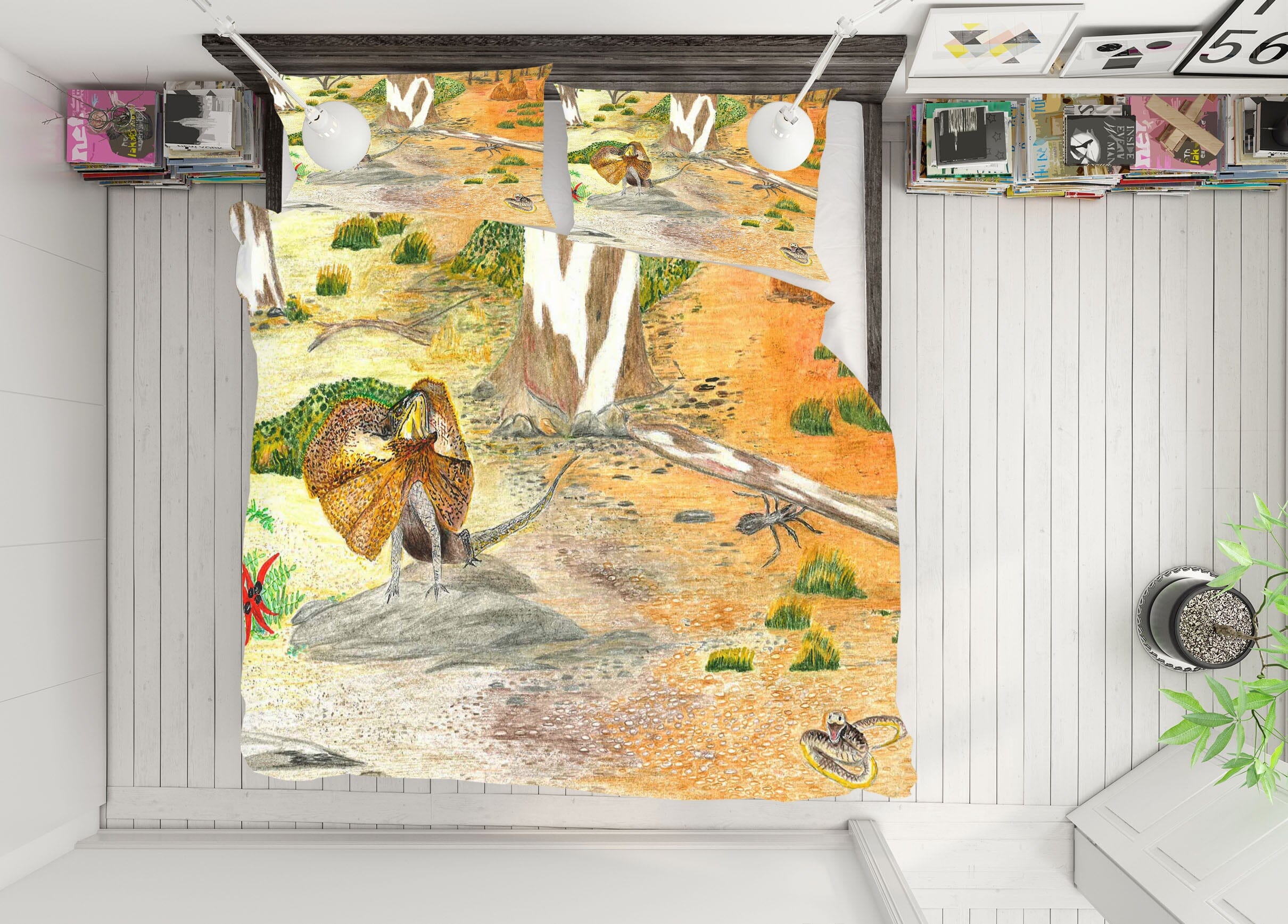 3D Desert Bird 030 Michael Sewell Bedding Bed Pillowcases Quilt Quiet Covers AJ Creativity Home