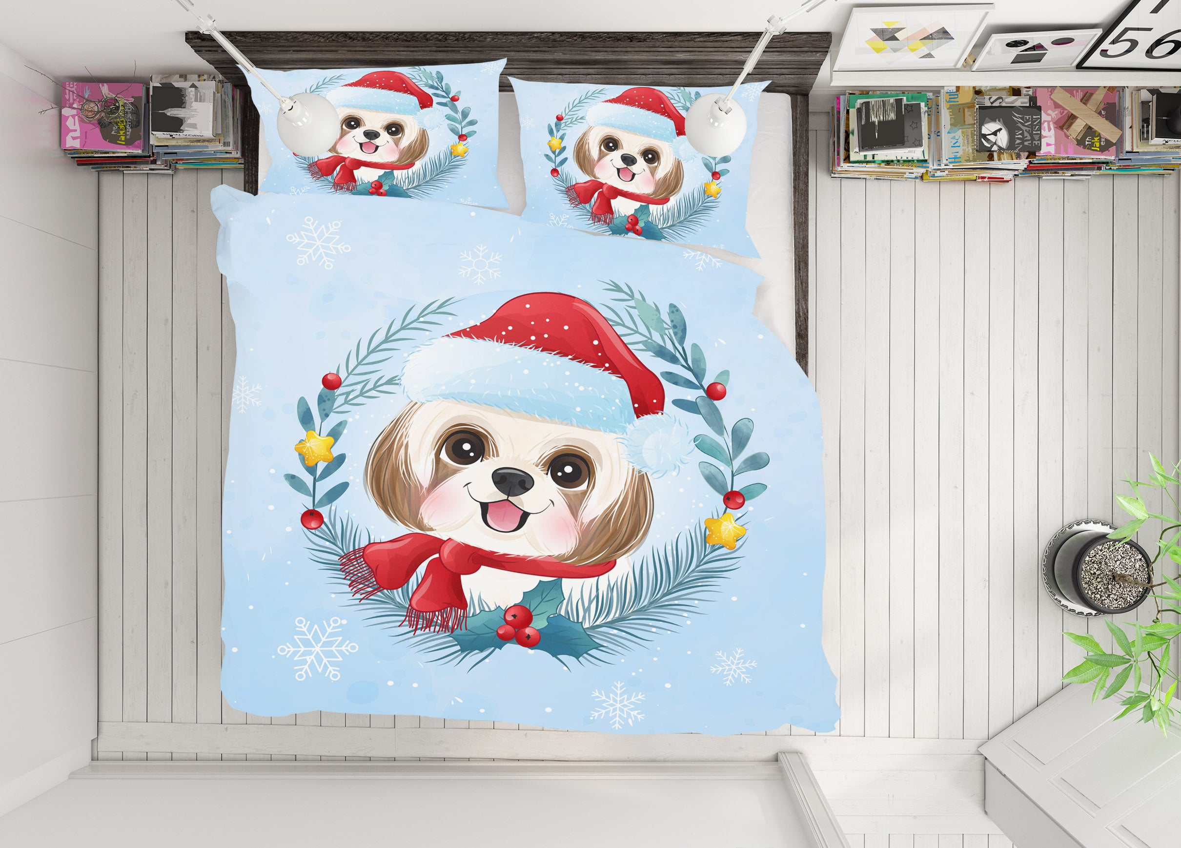 3D Dog 63199 Bed Pillowcases Quilt