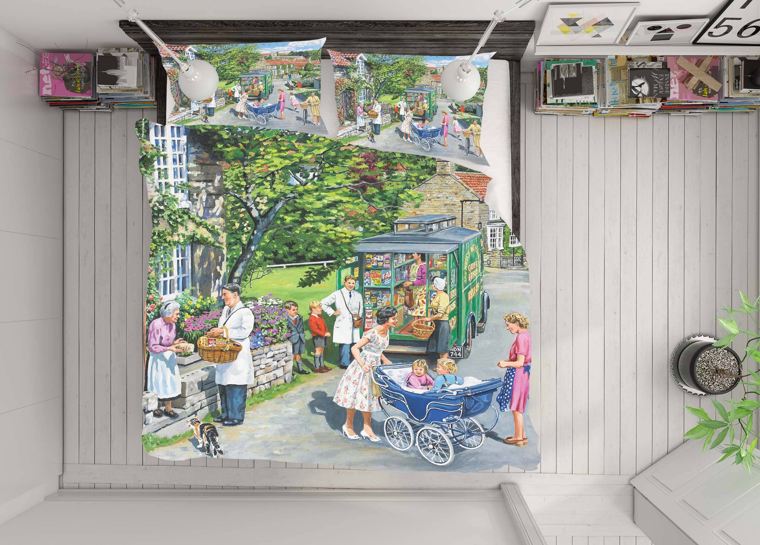 3D The Mobile Shop 2061 Trevor Mitchell bedding Bed Pillowcases Quilt Quiet Covers AJ Creativity Home