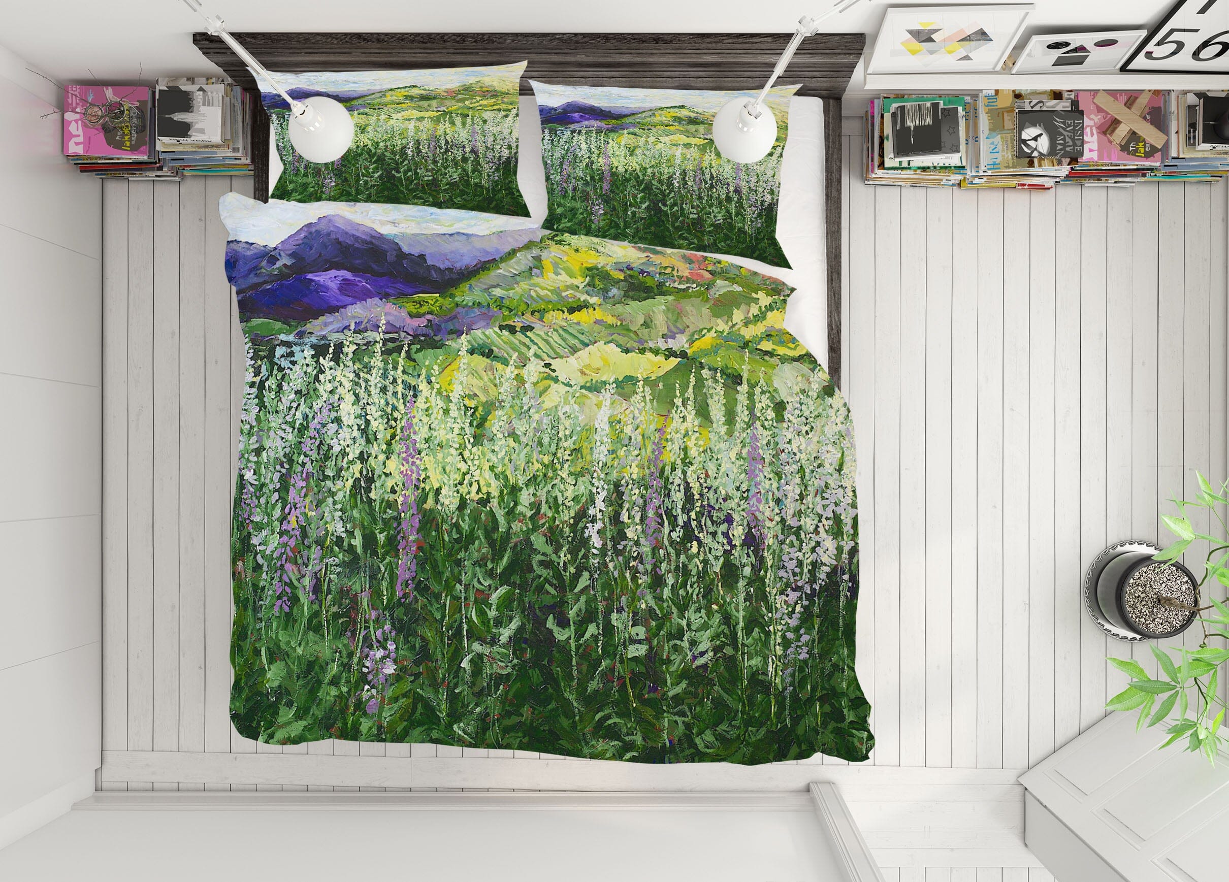 3D Gentle Shadows 1024 Allan P. Friedlander Bedding Bed Pillowcases Quilt Quiet Covers AJ Creativity Home