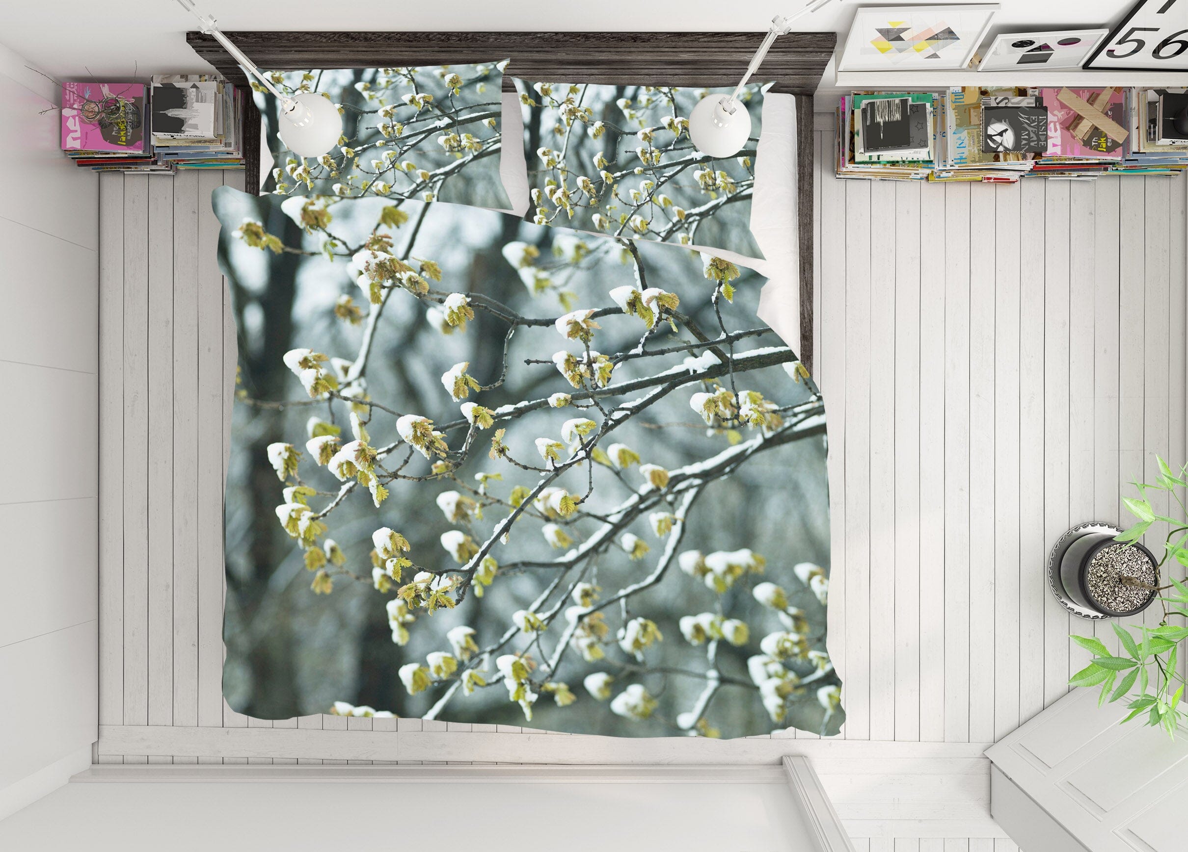 3D Hyde Park Snow 1004 Assaf Frank Bedding Bed Pillowcases Quilt Quiet Covers AJ Creativity Home