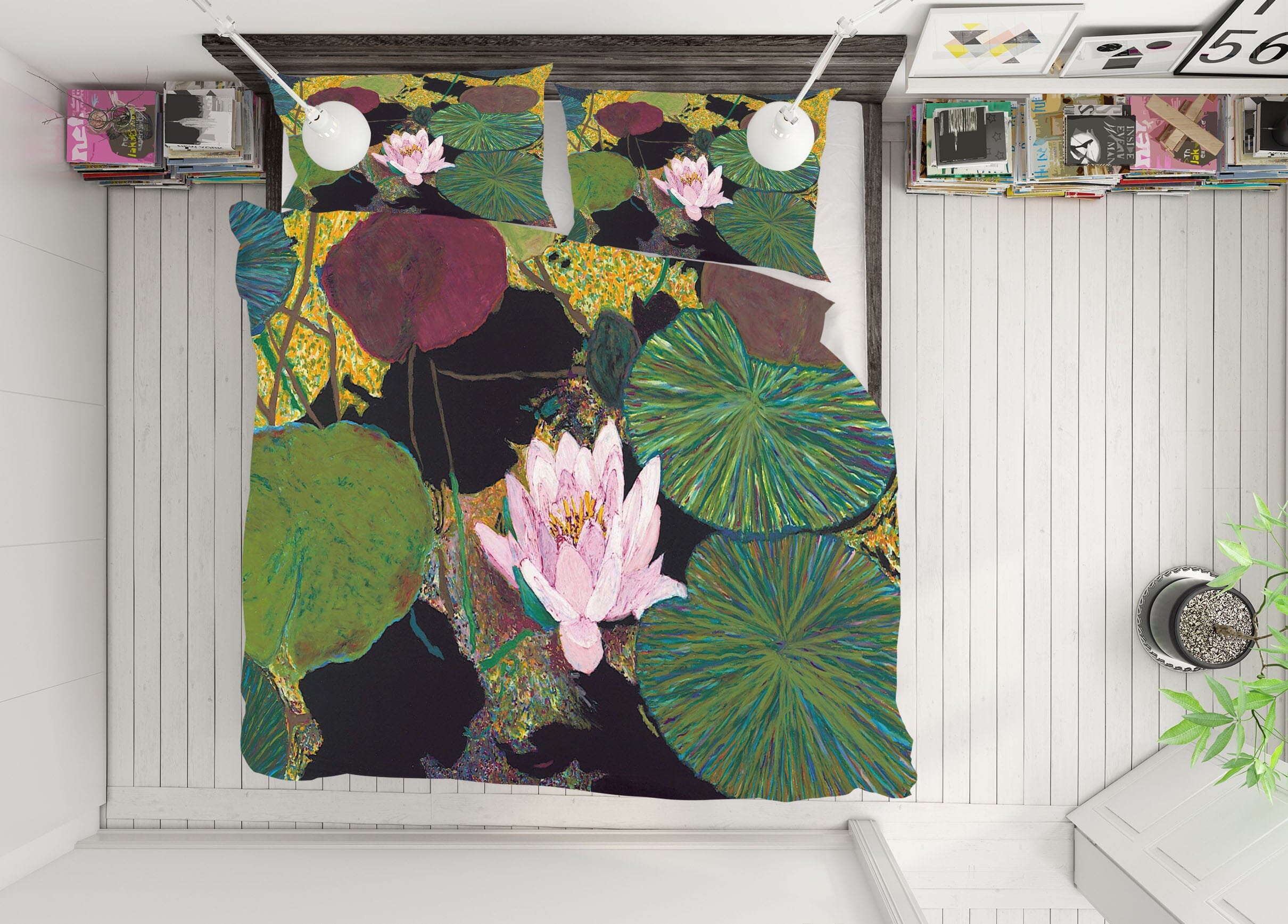 3D Steamy Pond 1175 Allan P. Friedlander Bedding Bed Pillowcases Quilt Quiet Covers AJ Creativity Home