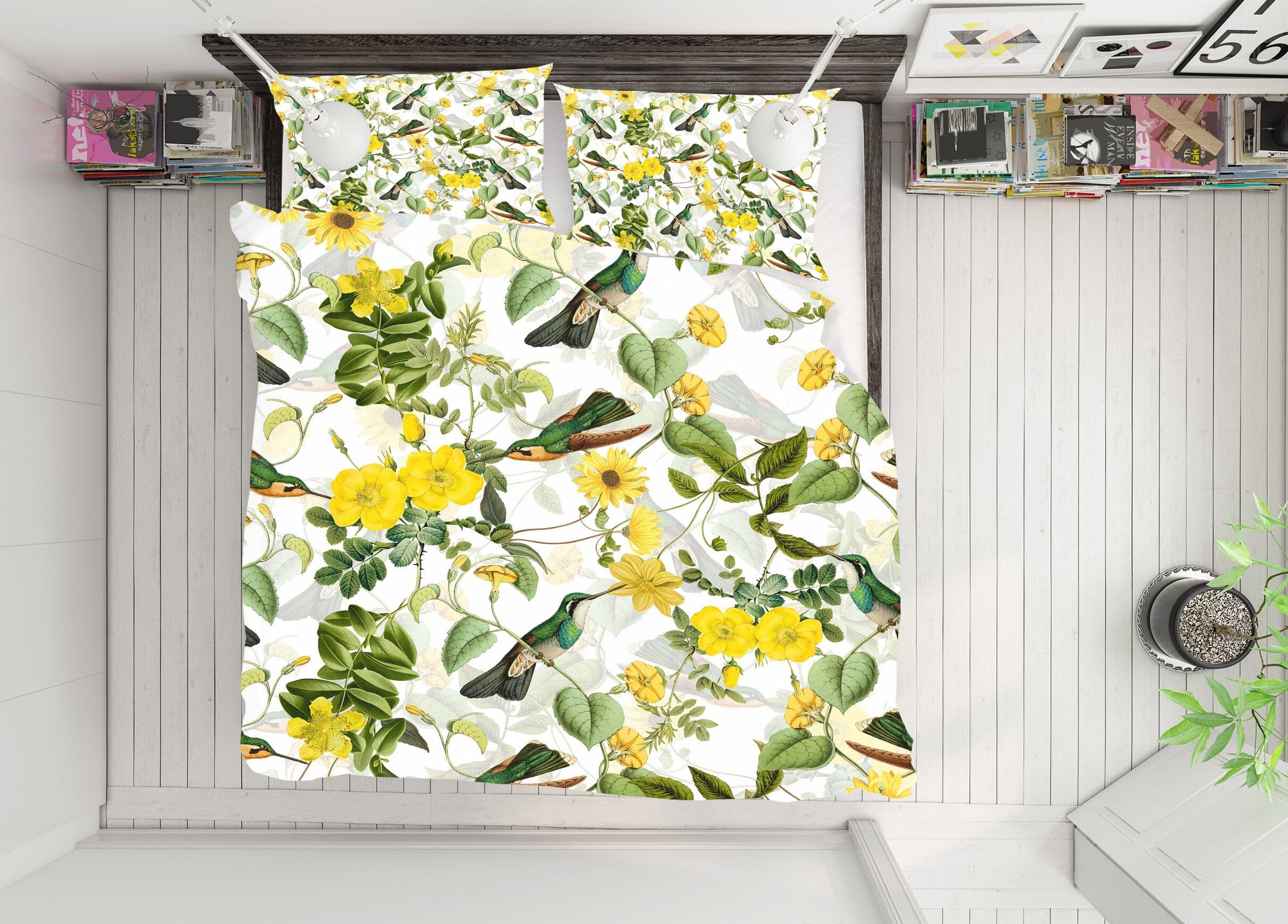 3D Sunflower Bird 173 Uta Naumann Bedding Bed Pillowcases Quilt Quiet Covers AJ Creativity Home