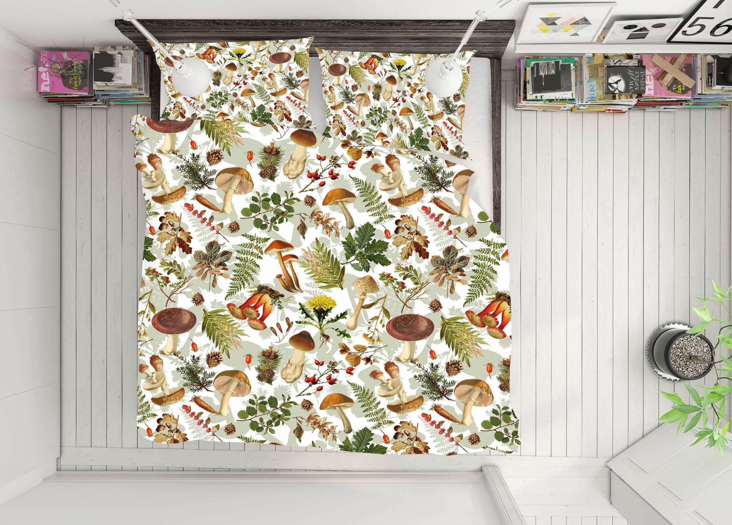 3D Mushroom Pattern 18210 Uta Naumann Bedding Bed Pillowcases Quilt