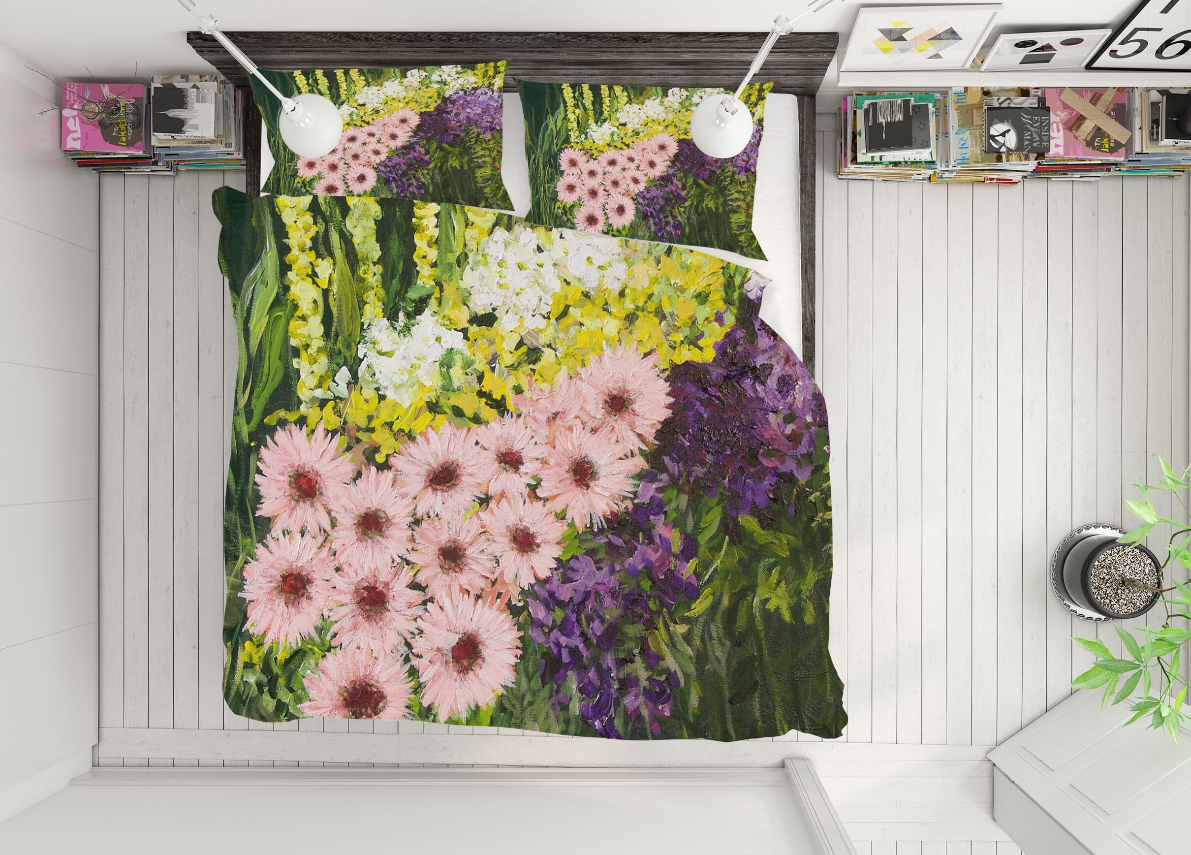 3D Flower Dance 1095 Allan P. Friedlander Bedding Bed Pillowcases Quilt Quiet Covers AJ Creativity Home