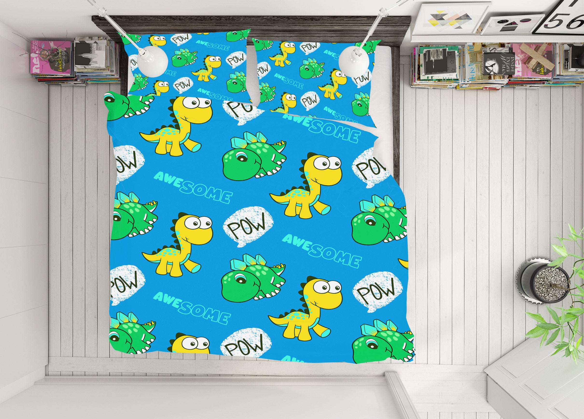 3D Dinosaur 61103 Bed Pillowcases Quilt