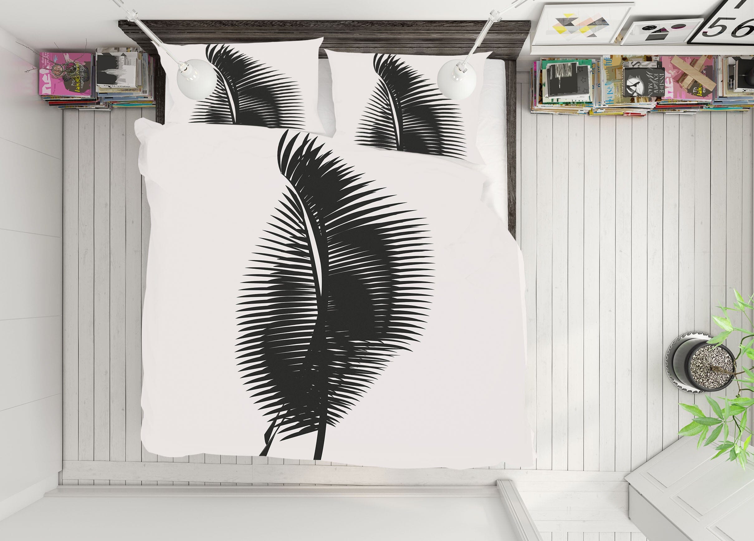 3D Leaf Patternt 146 Boris Draschoff Bedding Bed Pillowcases Quilt Quiet Covers AJ Creativity Home