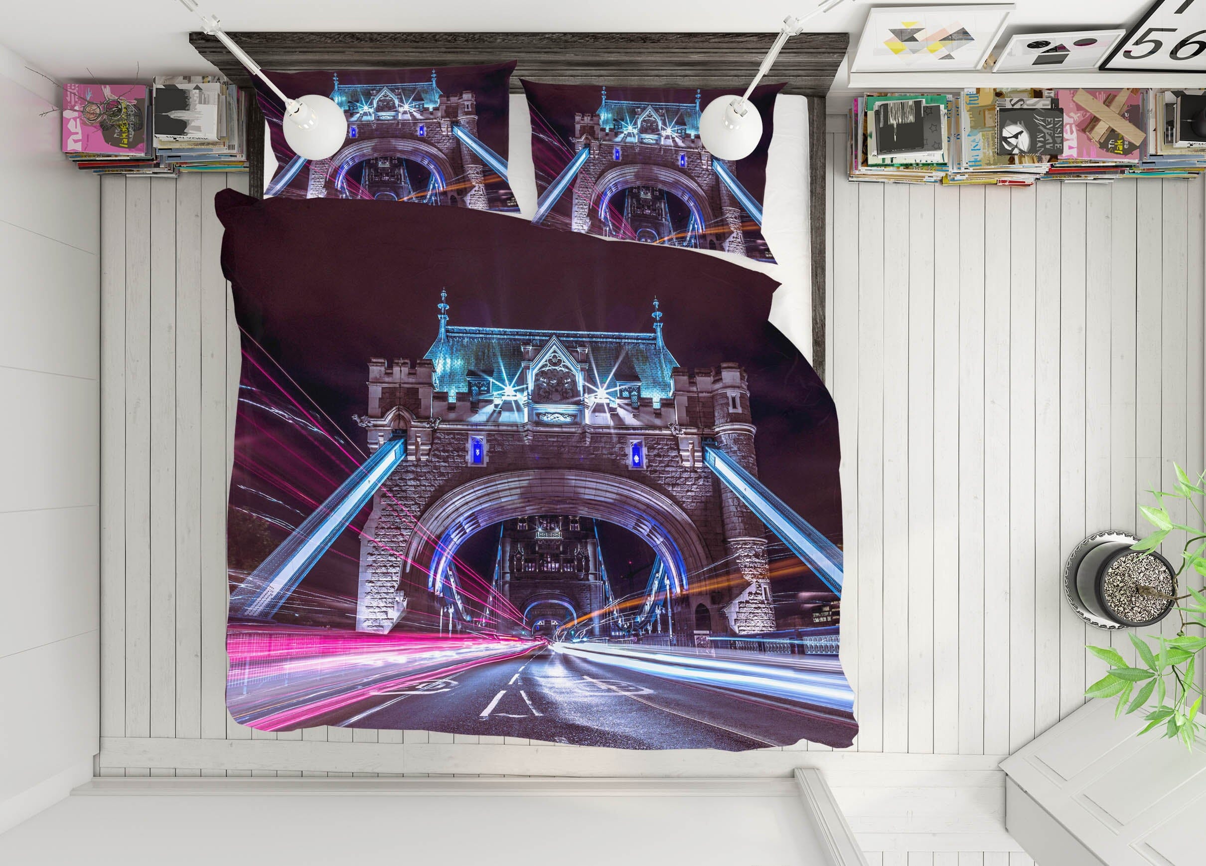 3D Traffic Flow 1017 Assaf Frank Bedding Bed Pillowcases Quilt Quiet Covers AJ Creativity Home