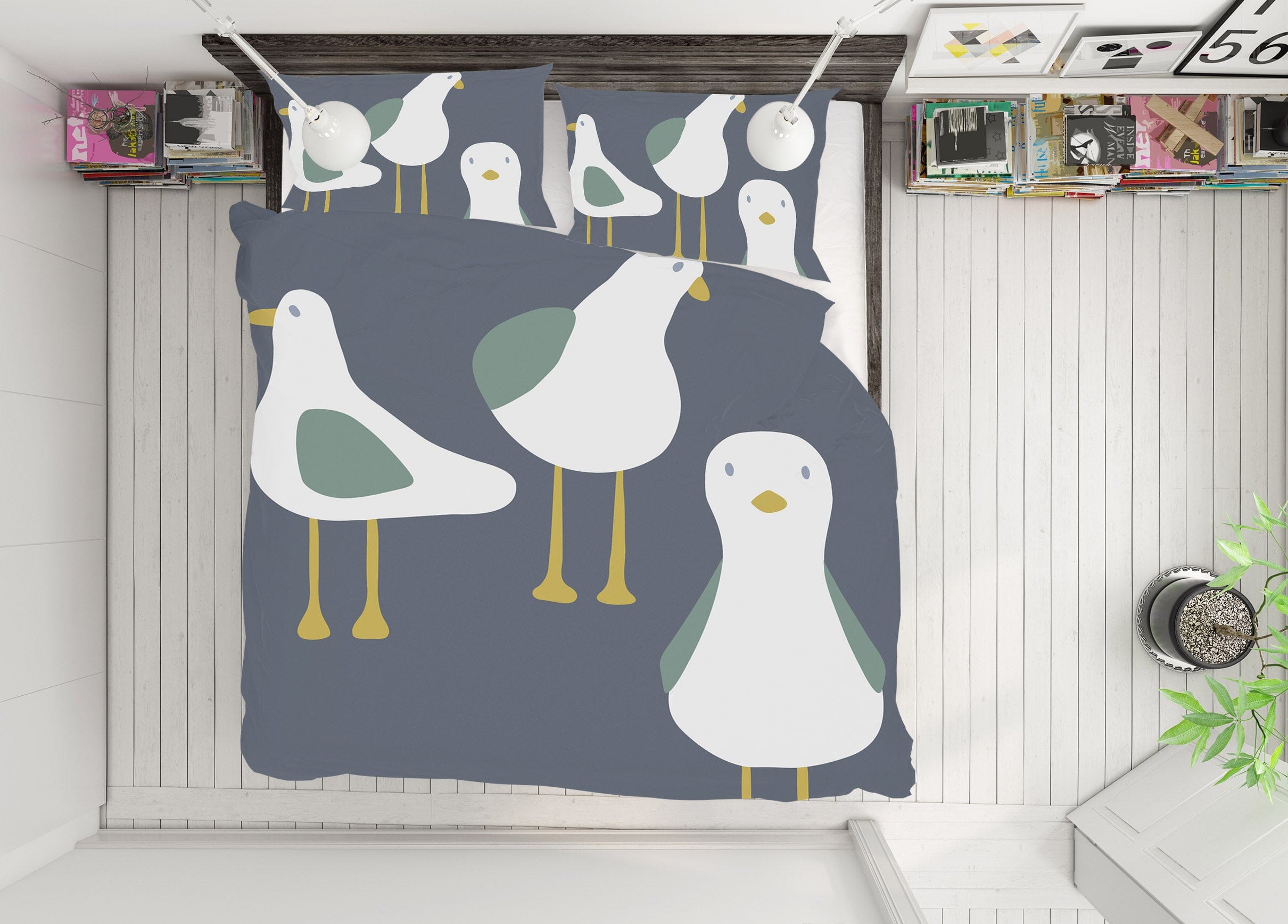 3D Cute Chick 2106 Jillian Helvey Bedding Bed Pillowcases Quilt Quiet Covers AJ Creativity Home