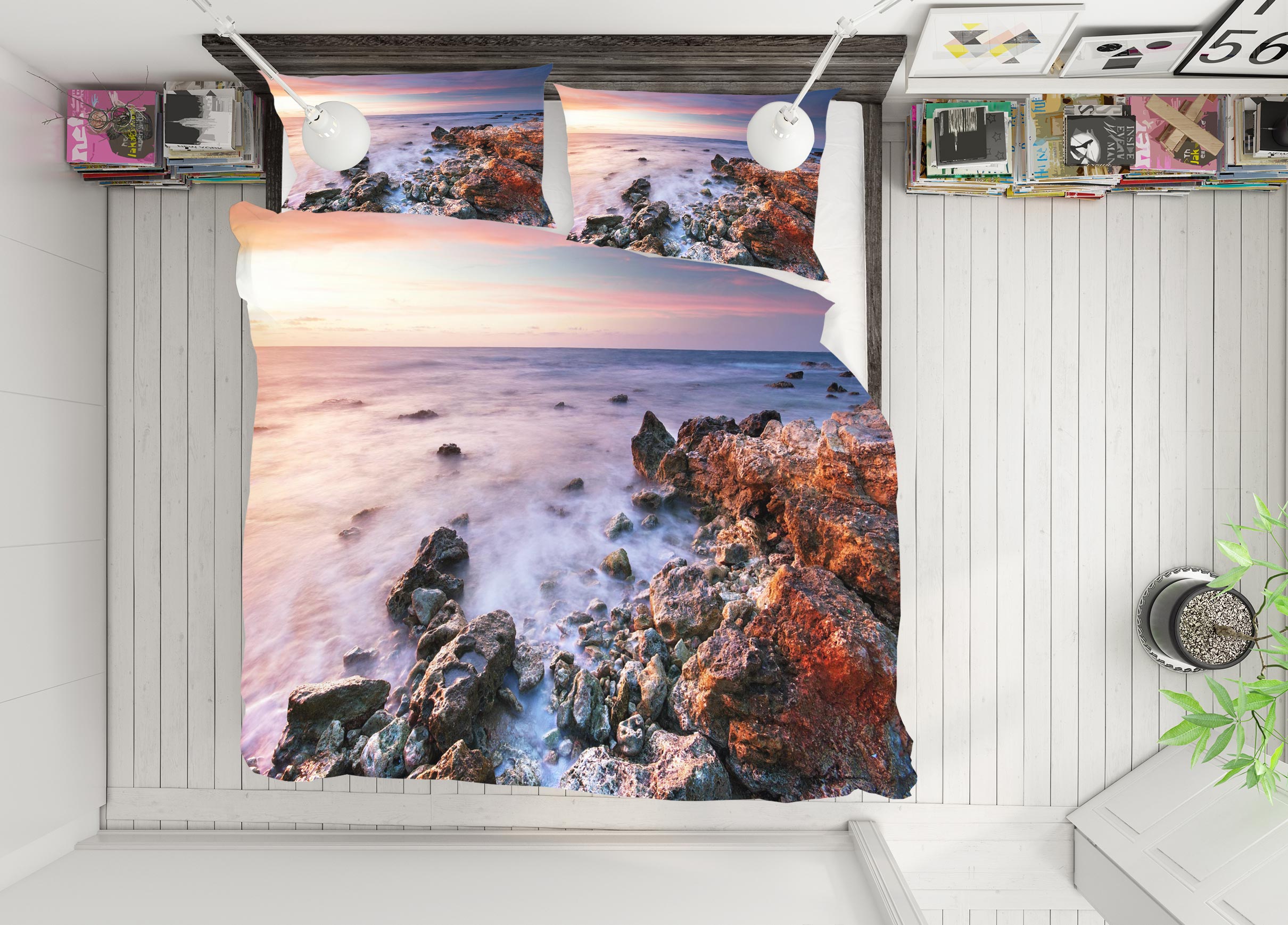 3D Seaside Reef 59144 Bed Pillowcases Quilt