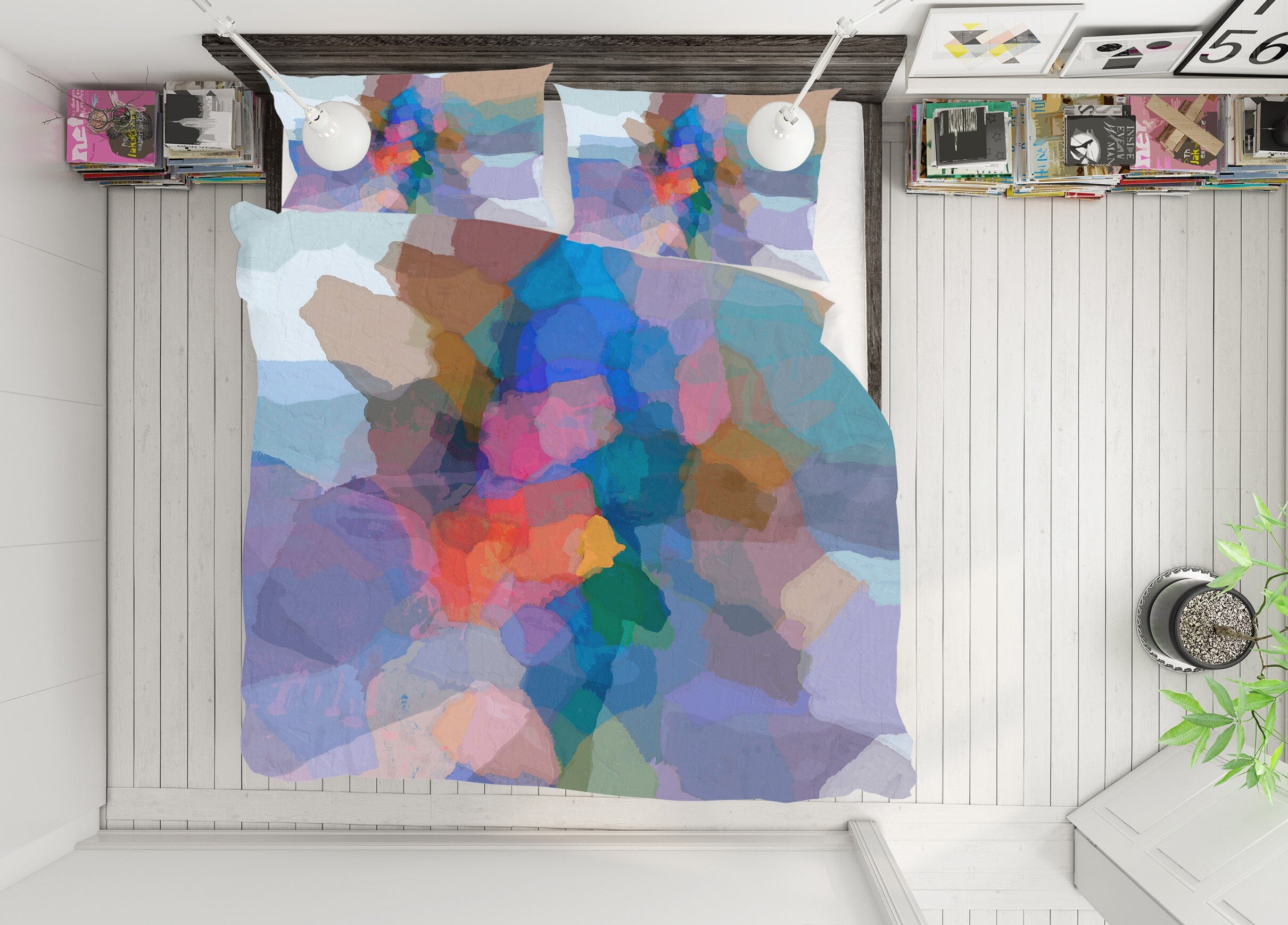 3D Abstract Pattern 1004 Michael Tienhaara Bedding Bed Pillowcases Quilt Quiet Covers AJ Creativity Home