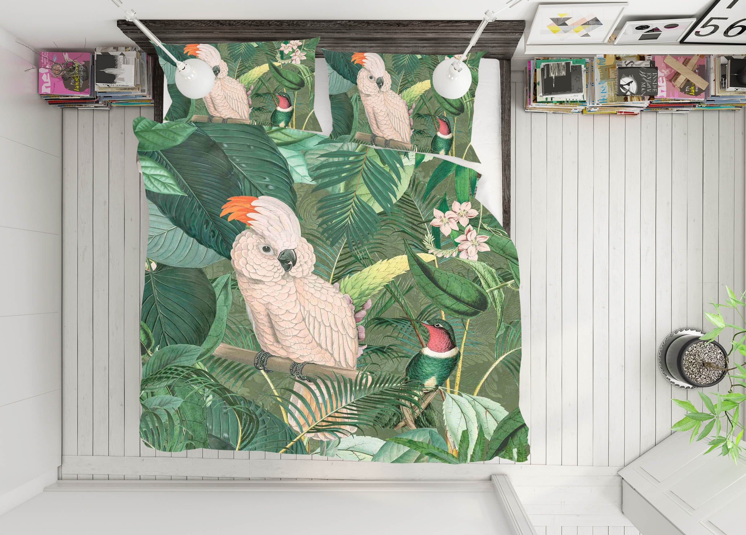 3D Jungle Friends 2125 Andrea haase Bedding Bed Pillowcases Quilt Quiet Covers AJ Creativity Home