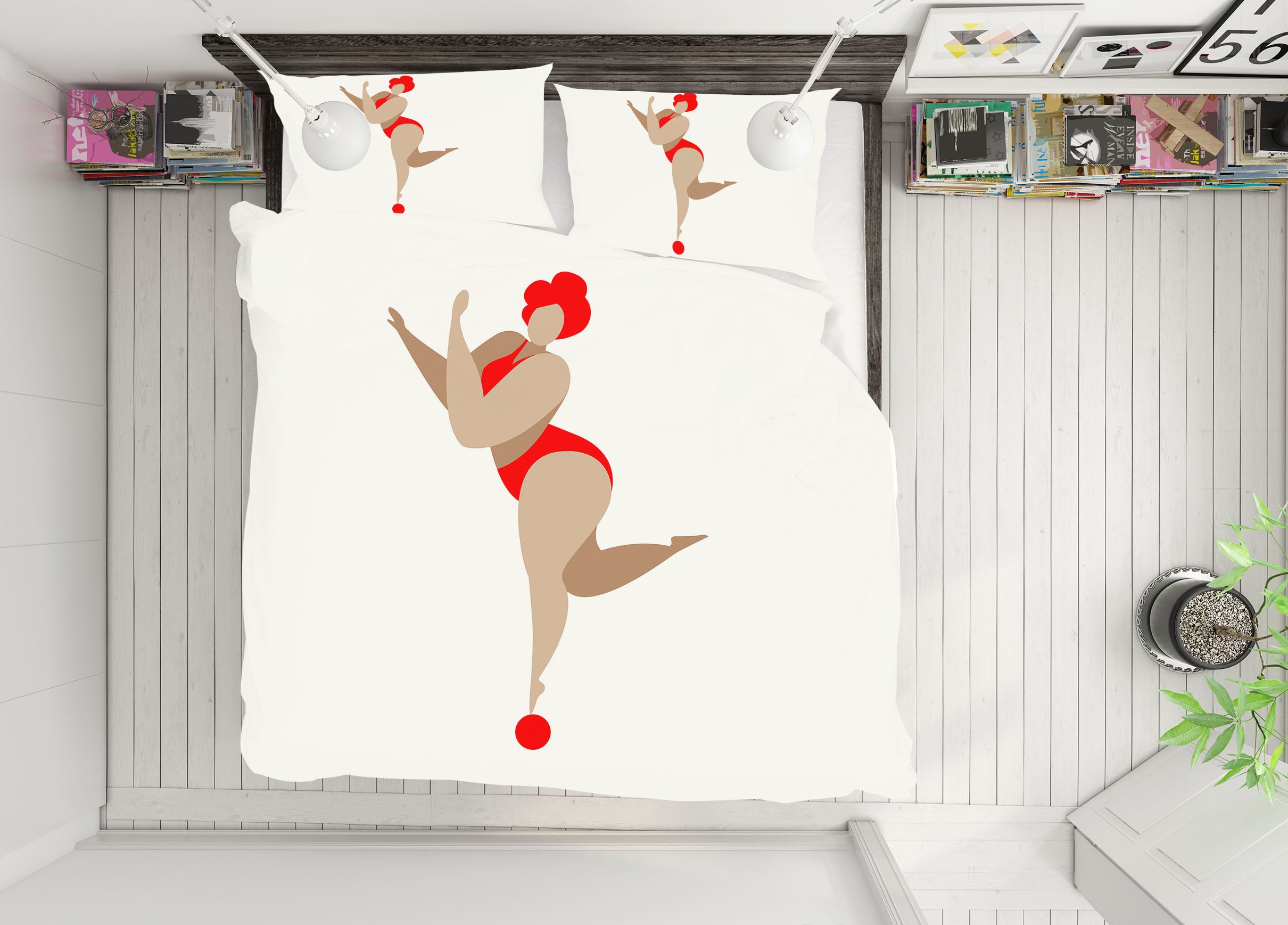 3D Gymnastics Athlete 133 Boris Draschoff Bedding Bed Pillowcases Quilt