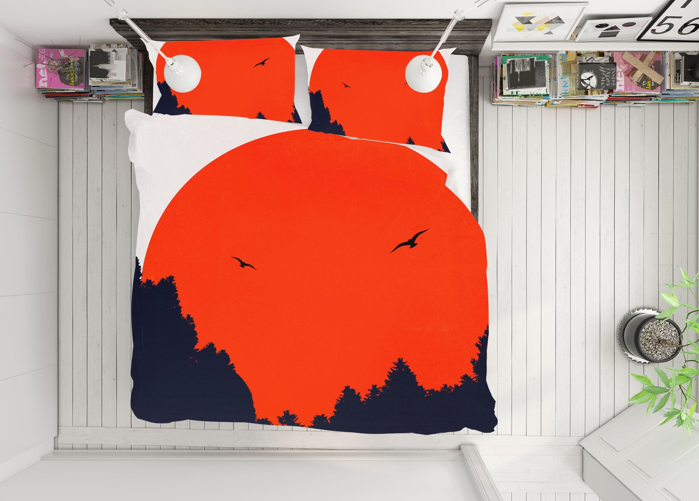 3D Forest Bird 233 Boris Draschoff Bedding Bed Pillowcases Quilt Quiet Covers AJ Creativity Home