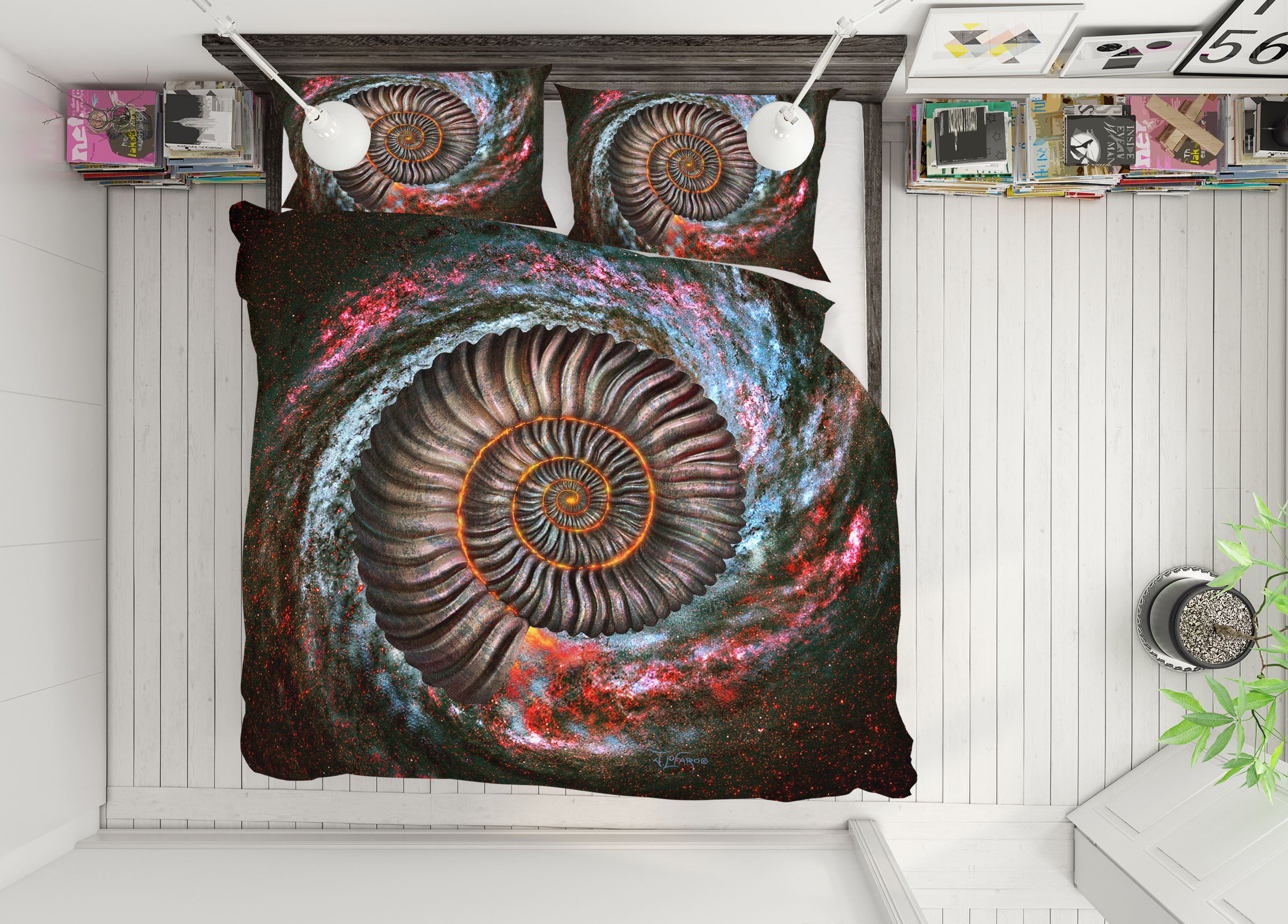 3D Starry Sky Vortex 18058 Jerry LoFaro bedding Bed Pillowcases Quilt