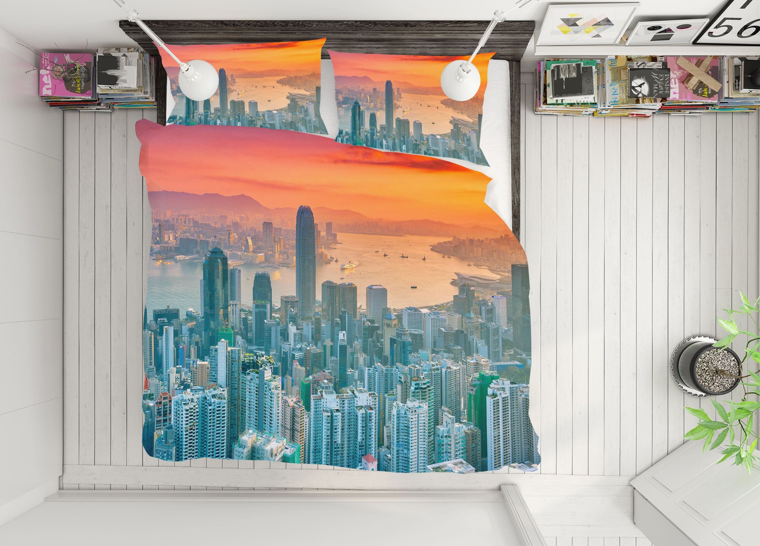 3D Tall Building 2135 Marco Carmassi Bedding Bed Pillowcases Quilt Quiet Covers AJ Creativity Home