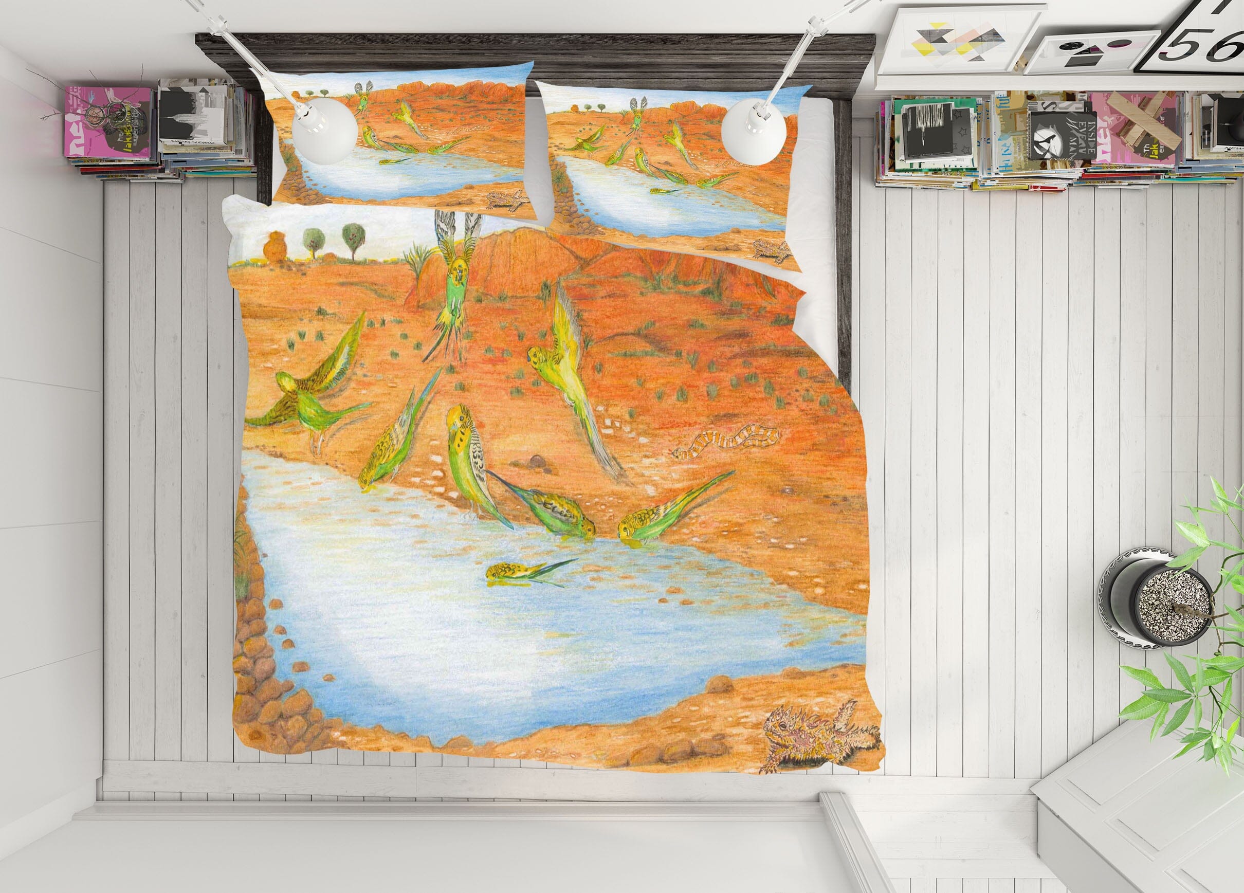 3D Beach Prawn 023 Michael Sewell Bedding Bed Pillowcases Quilt Quiet Covers AJ Creativity Home