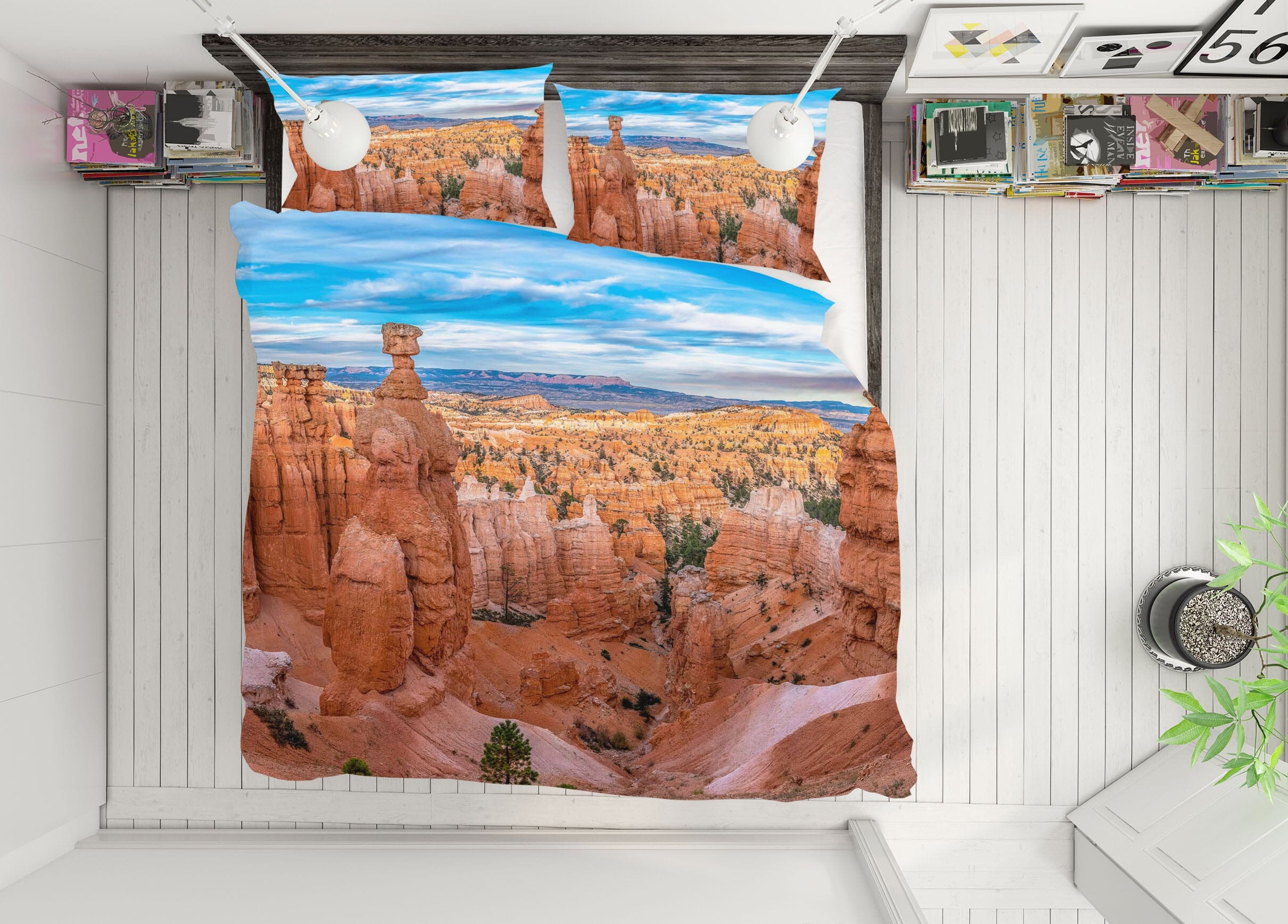 3D Loess Plateau 2161 Marco Carmassi Bedding Bed Pillowcases Quilt Quiet Covers AJ Creativity Home