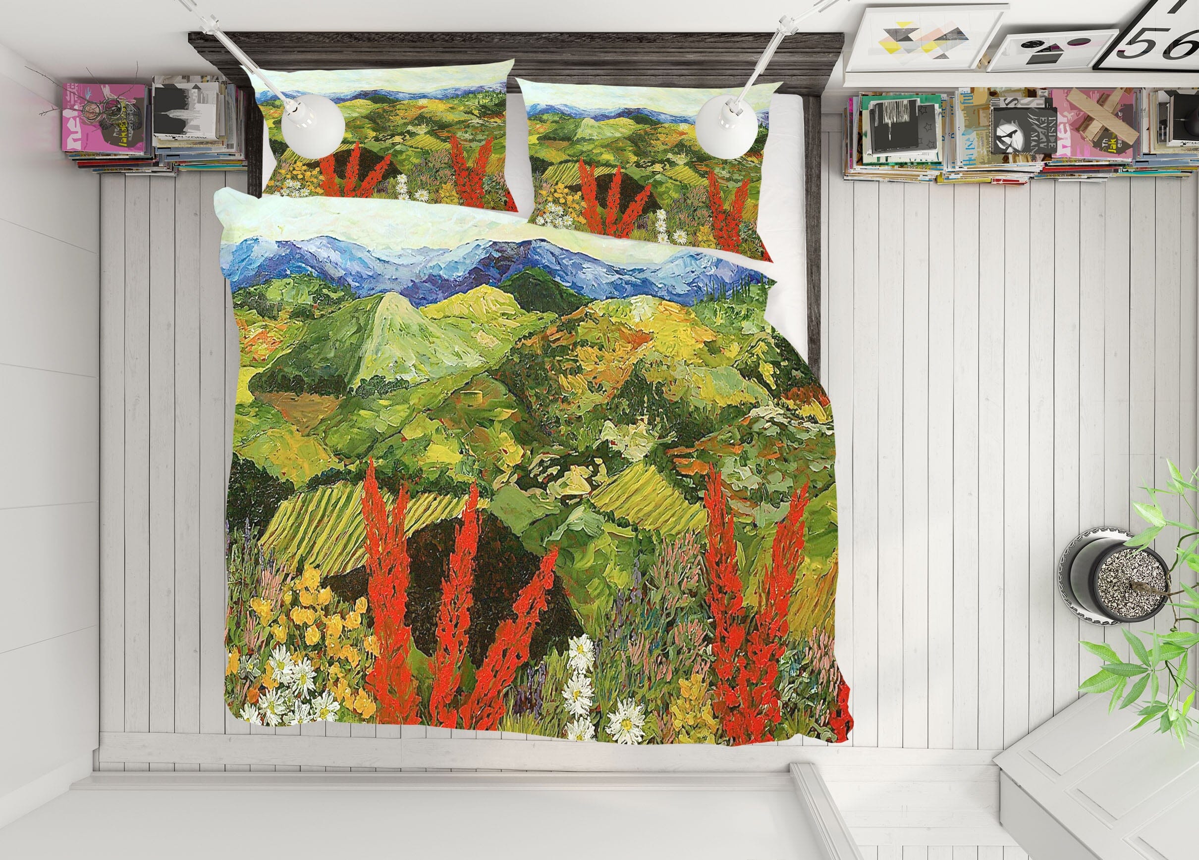 3D Hillside Woods 1016 Allan P. Friedlander Bedding Bed Pillowcases Quilt Quiet Covers AJ Creativity Home