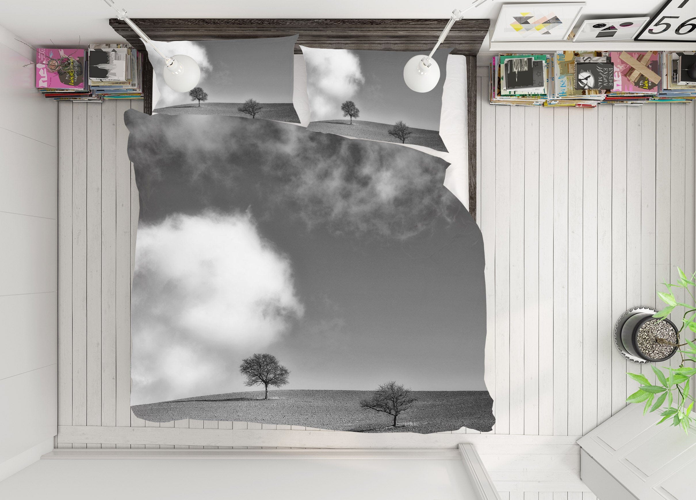 3D Desert Smoke 2118 Marco Carmassi Bedding Bed Pillowcases Quilt Quiet Covers AJ Creativity Home