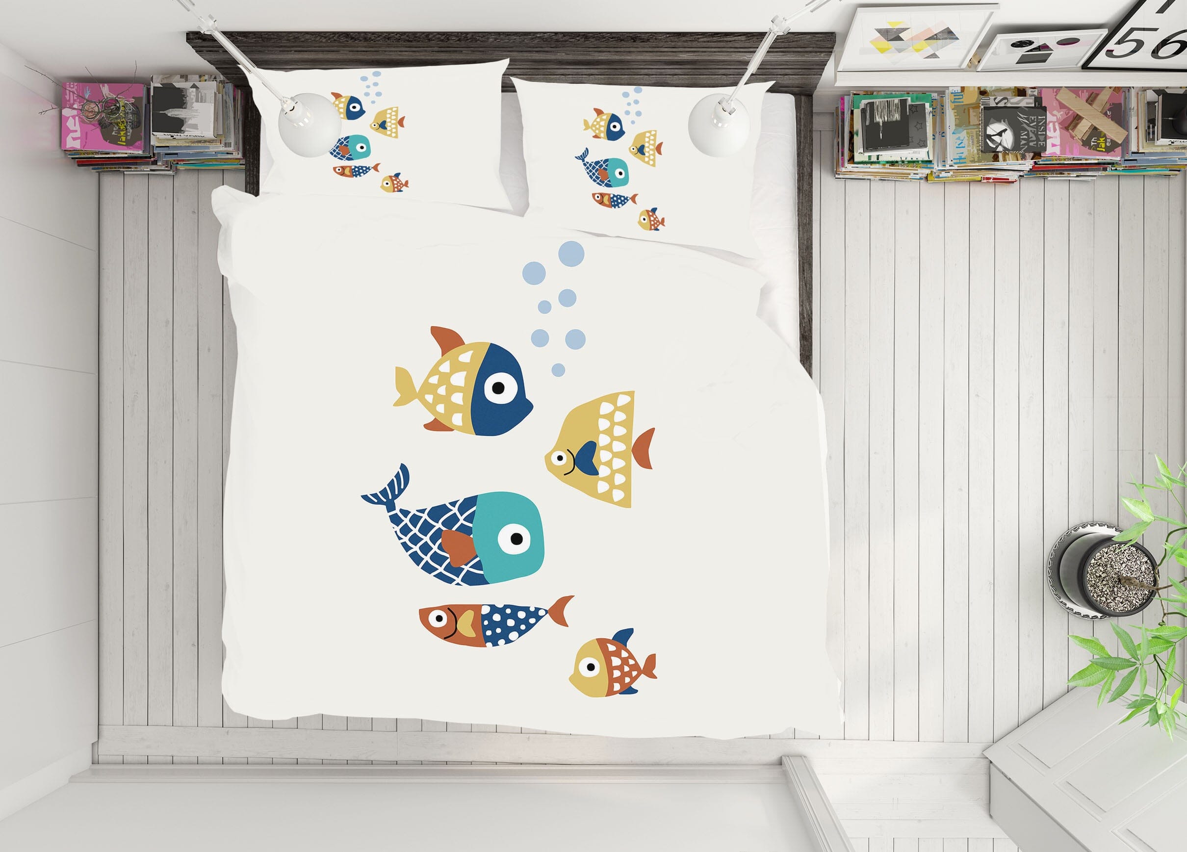3D Cartoon Fish 177 Boris Draschoff Bedding Bed Pillowcases Quilt Quiet Covers AJ Creativity Home