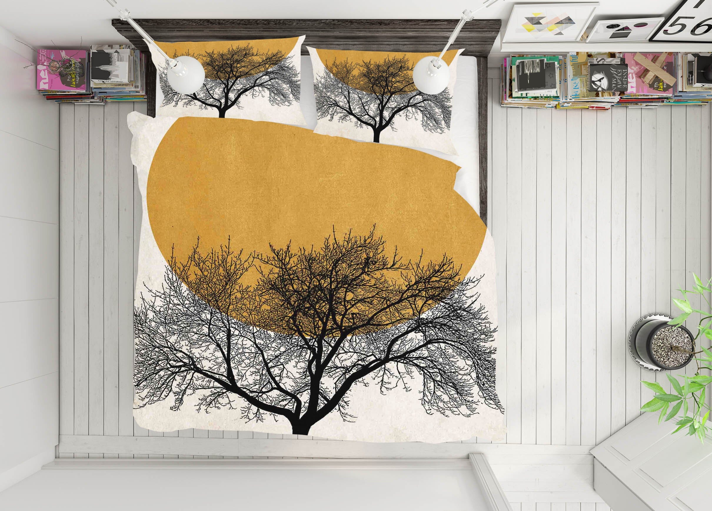 3D Forest Sunset 2128 Boris Draschoff Bedding Bed Pillowcases Quilt Quiet Covers AJ Creativity Home