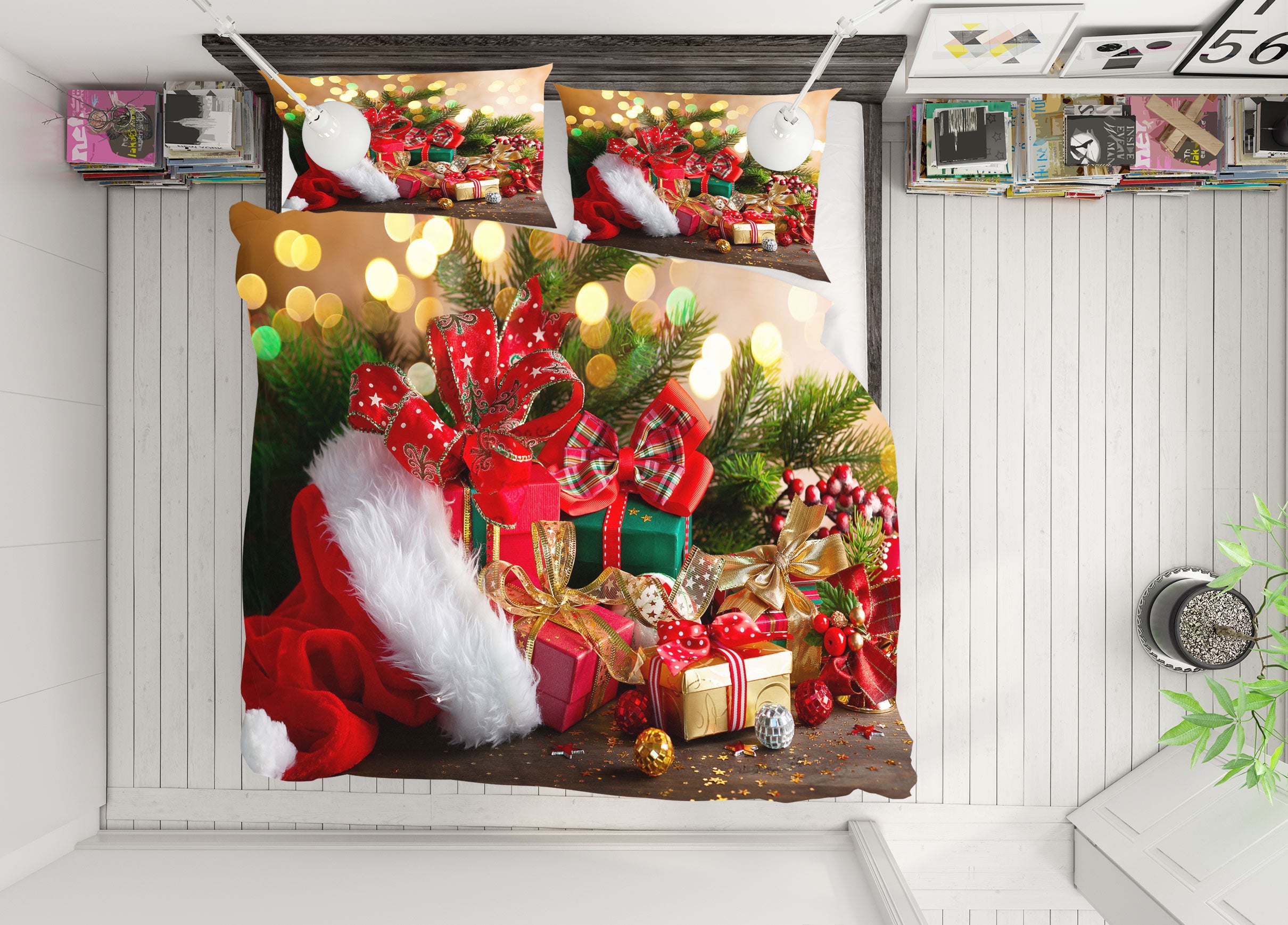 3D Gift 51019 Christmas Quilt Duvet Cover Xmas Bed Pillowcases