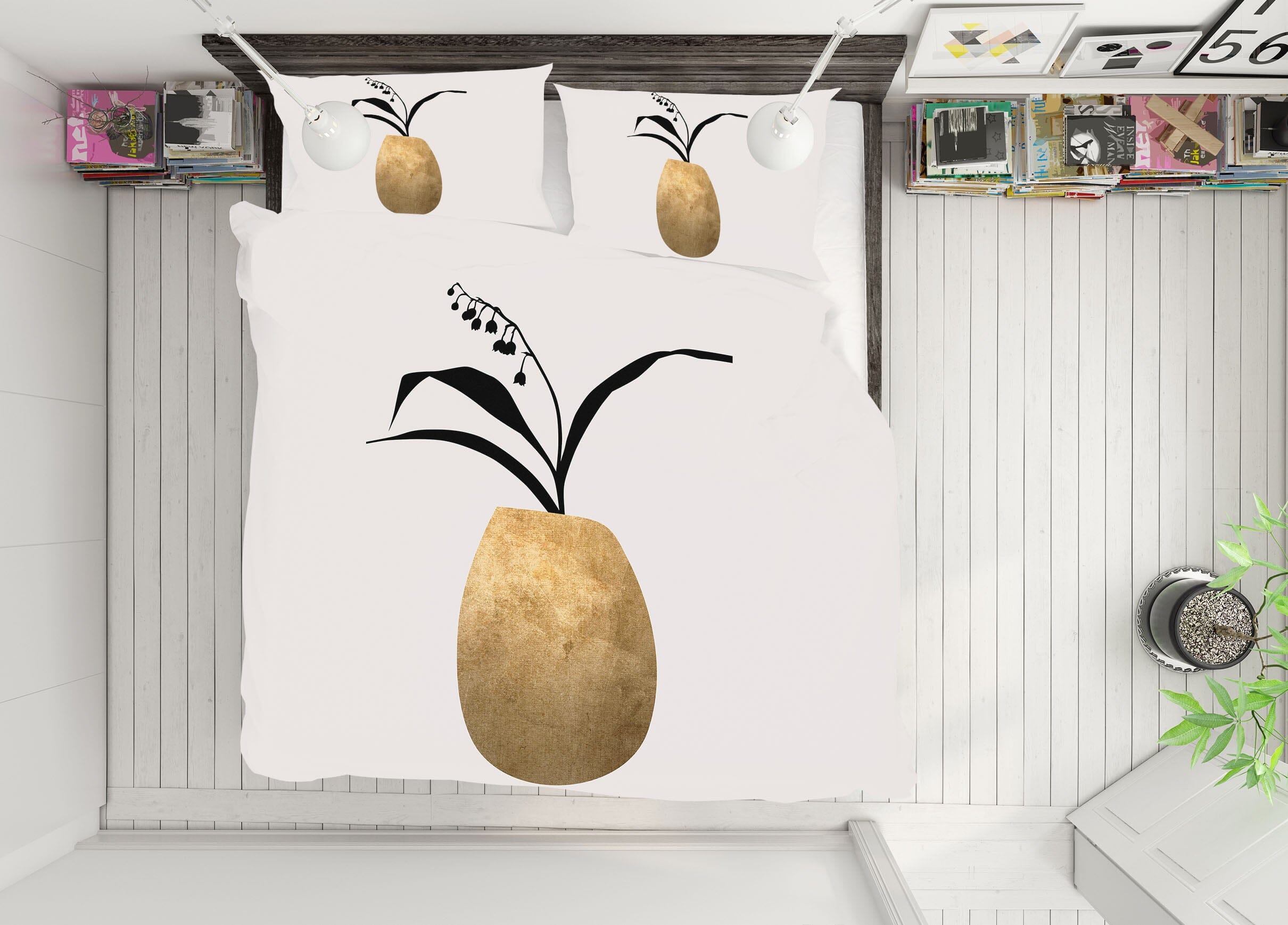3D Long Leaves 236 Boris Draschoff Bedding Bed Pillowcases Quilt Quiet Covers AJ Creativity Home