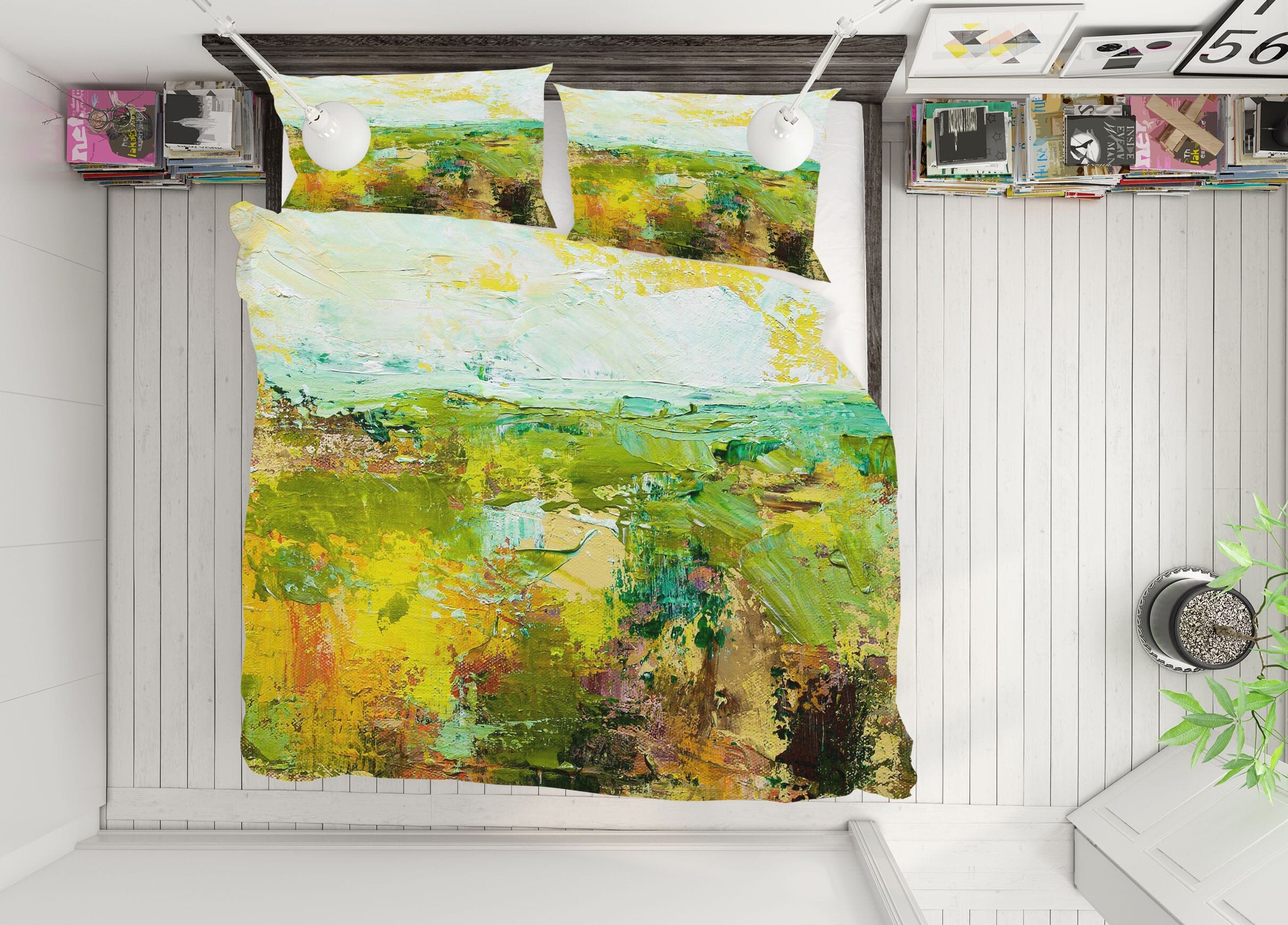 3D Grassland Pigment 1102 Allan P. Friedlander Bedding Bed Pillowcases Quilt Quiet Covers AJ Creativity Home