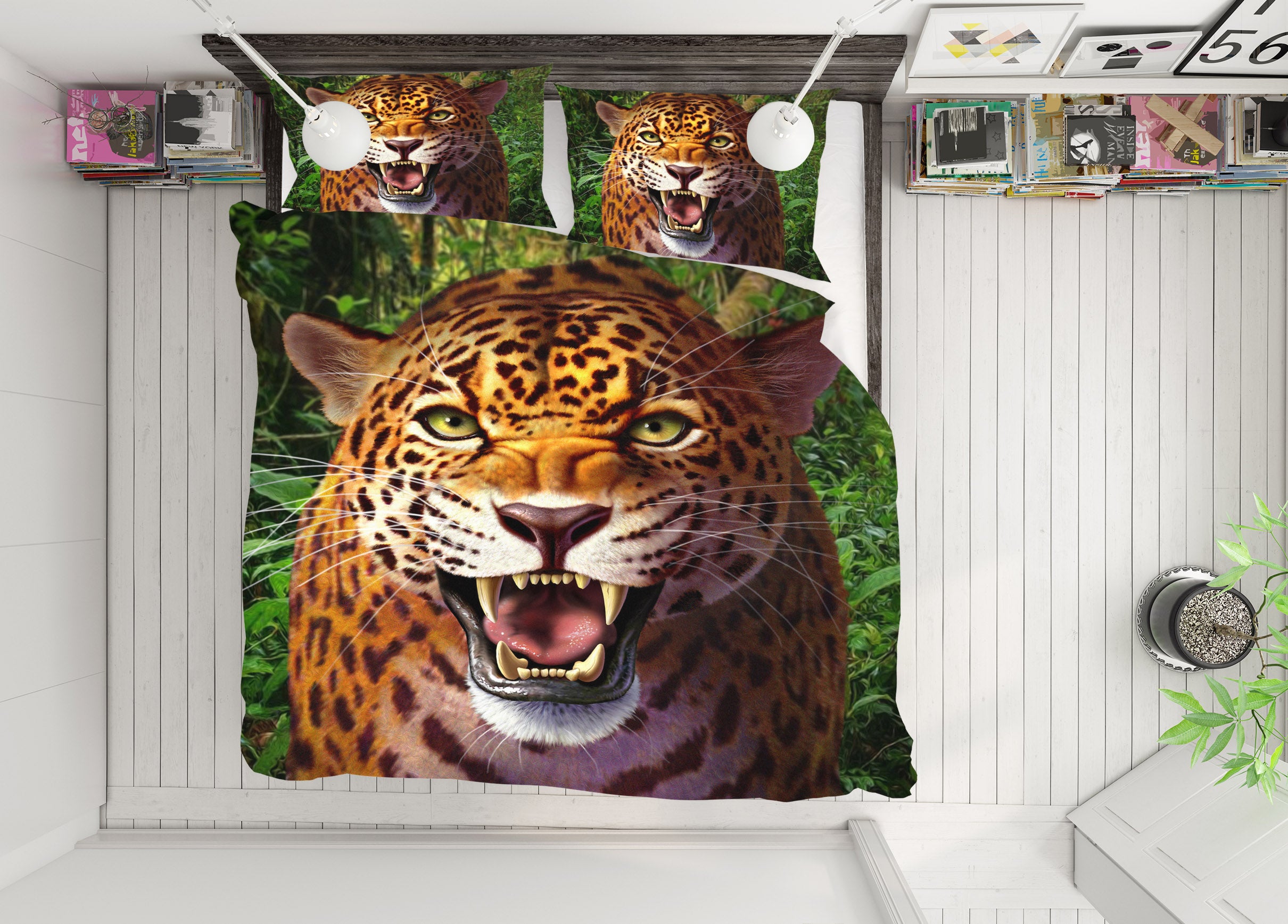 3D Leopard 86030 Jerry LoFaro bedding Bed Pillowcases Quilt