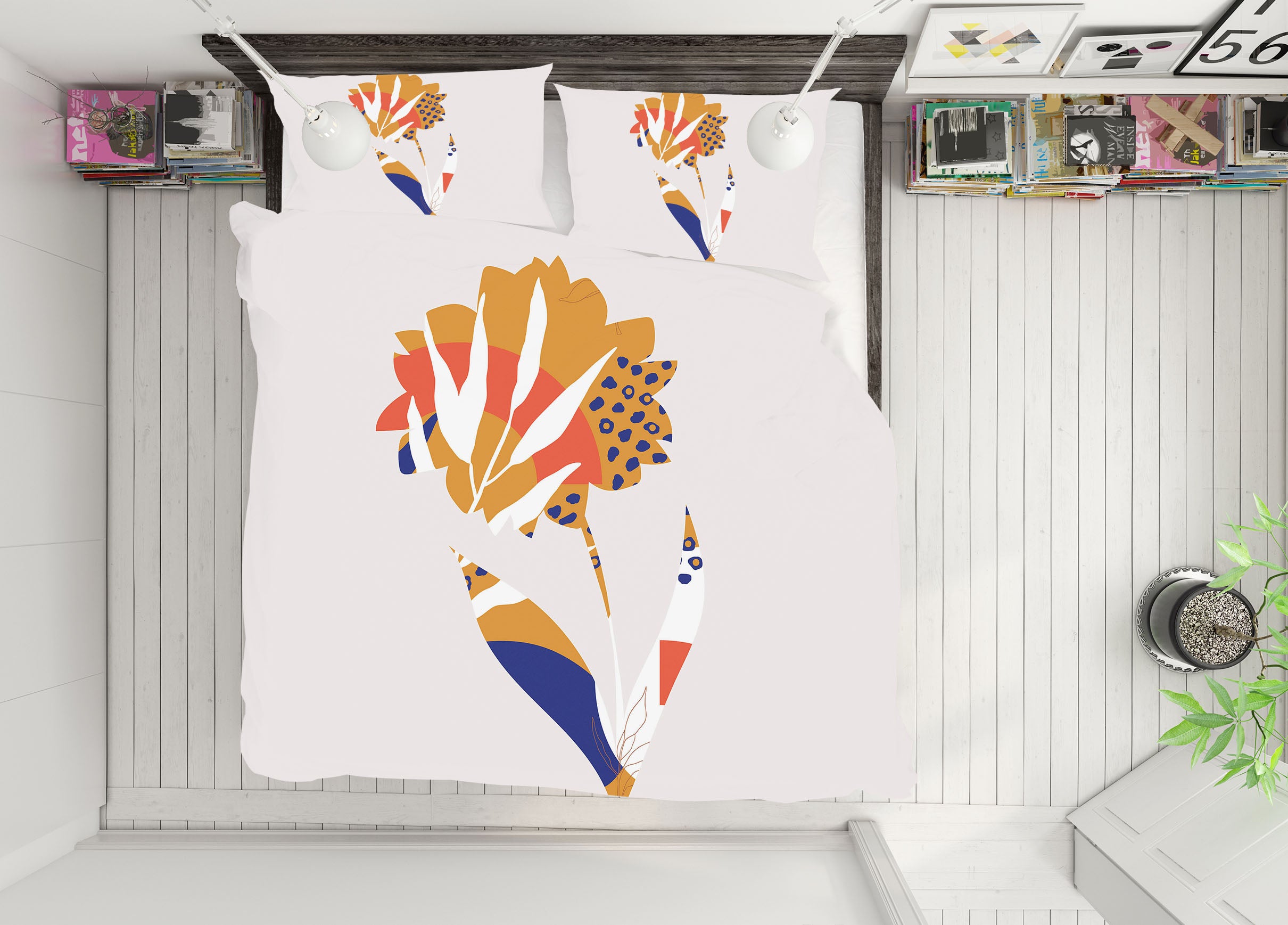 3D Flower Shape 205 Boris Draschoff Bedding Bed Pillowcases Quilt