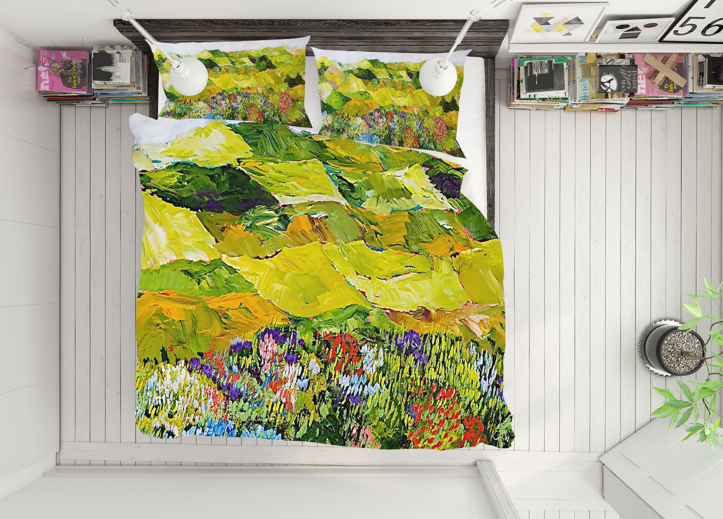 3D Valley Flower 1049 Allan P. Friedlander Bedding Bed Pillowcases Quilt Quiet Covers AJ Creativity Home