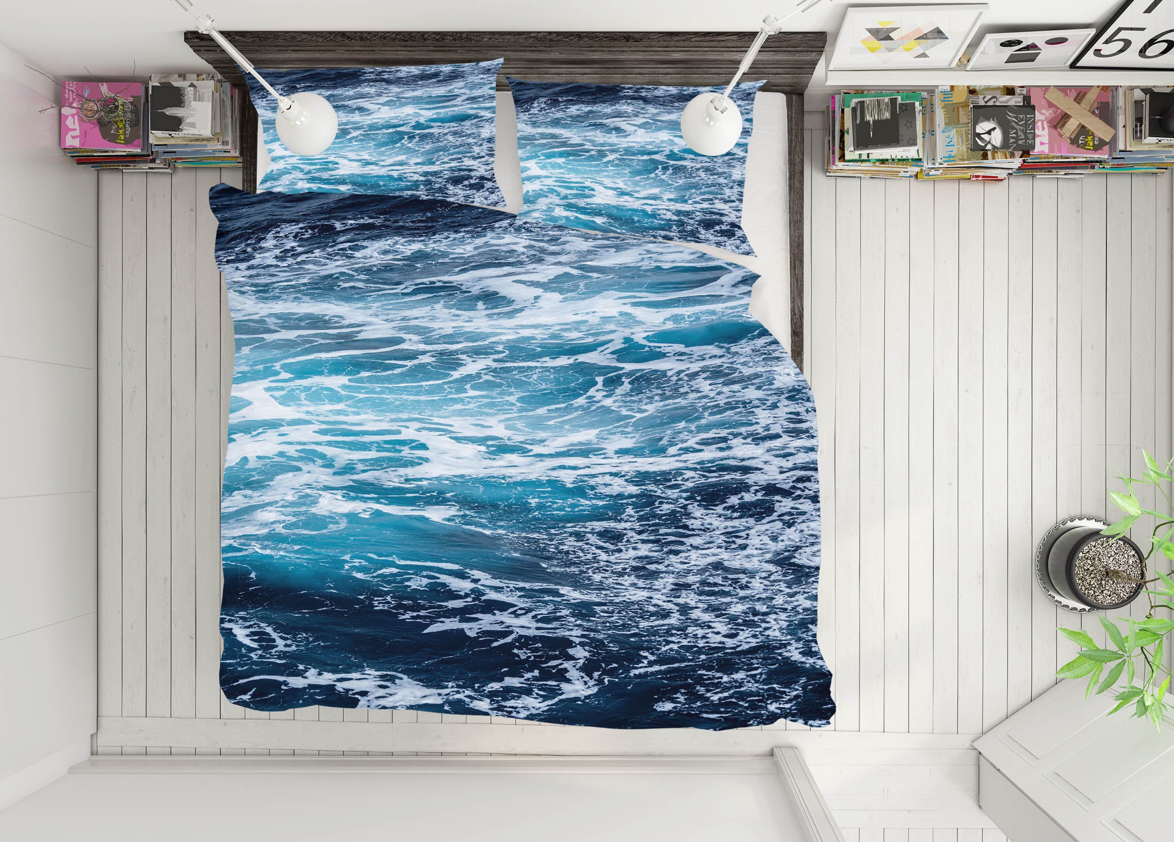 3D Sea Surface 16053 Bed Pillowcases Quilt