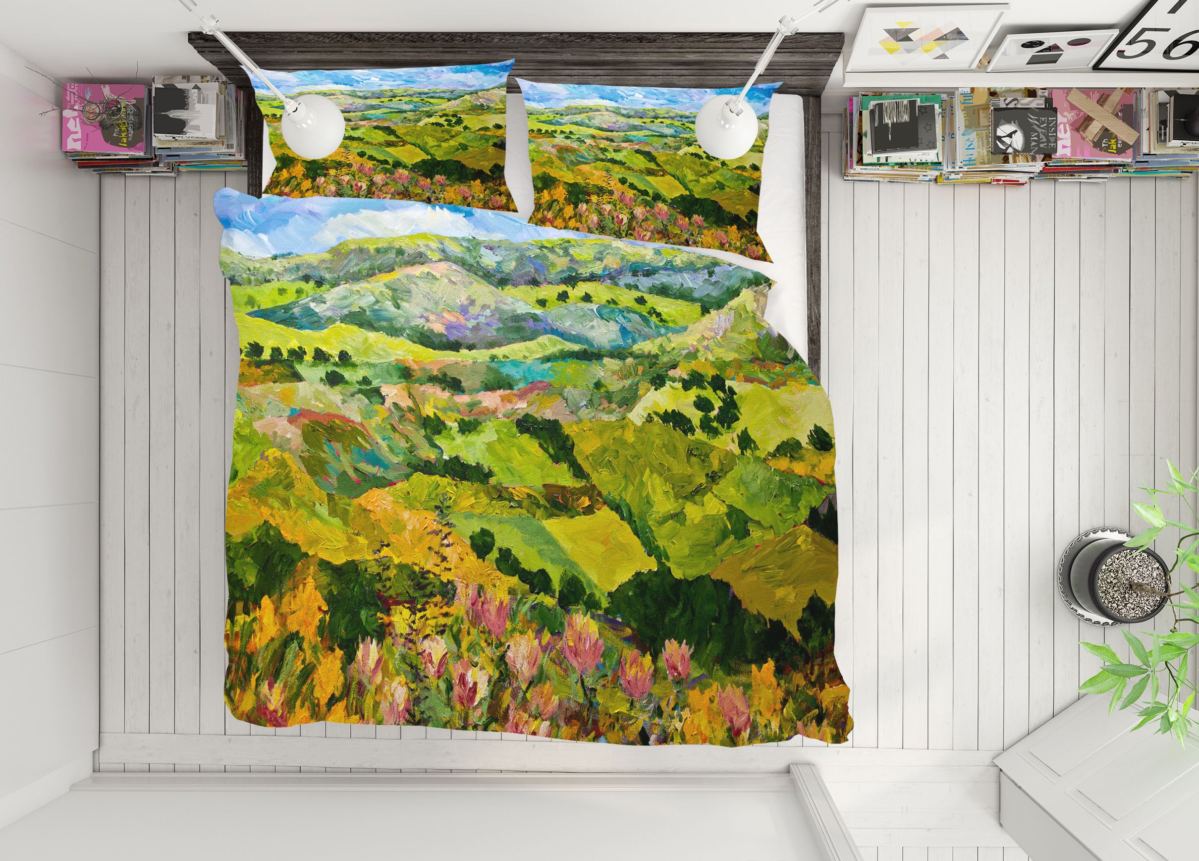 3D Plant Flowers 1066 Allan P. Friedlander Bedding Bed Pillowcases Quilt