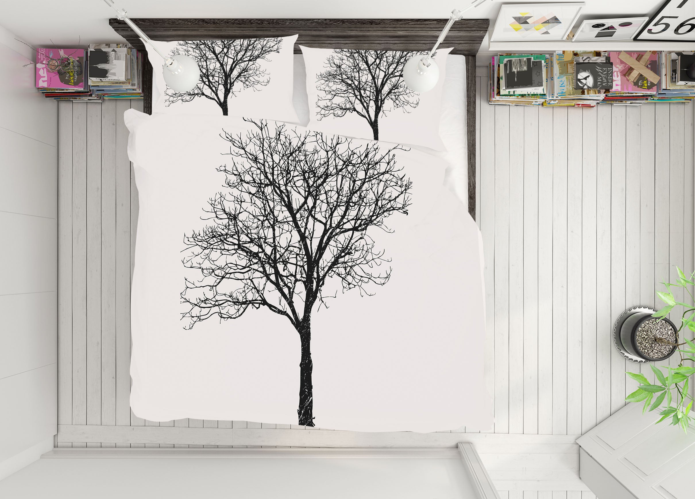 3D Black Birch 113 Boris Draschoff Bedding Bed Pillowcases Quilt