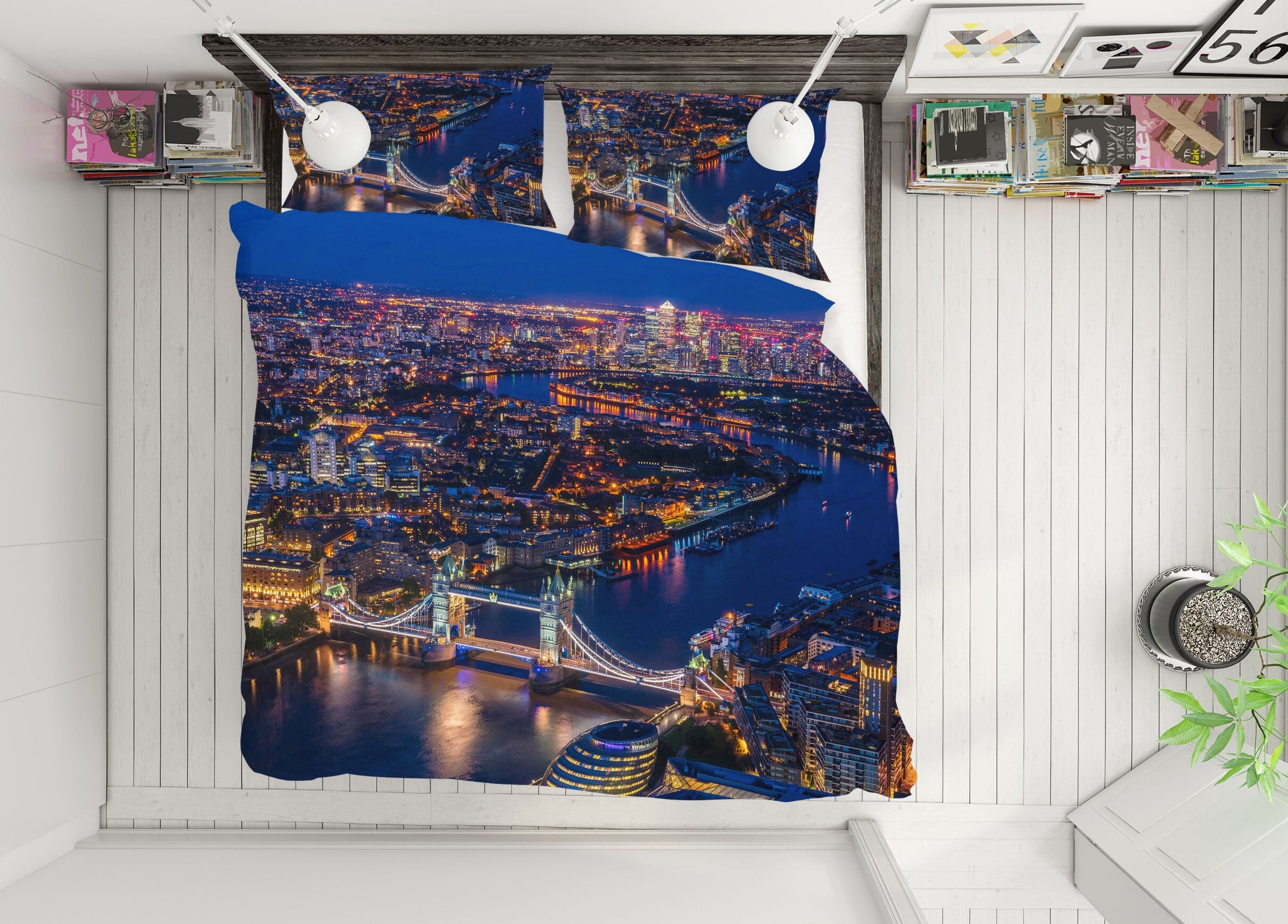 3D Night Lights 2103 Marco Carmassi Bedding Bed Pillowcases Quilt Quiet Covers AJ Creativity Home