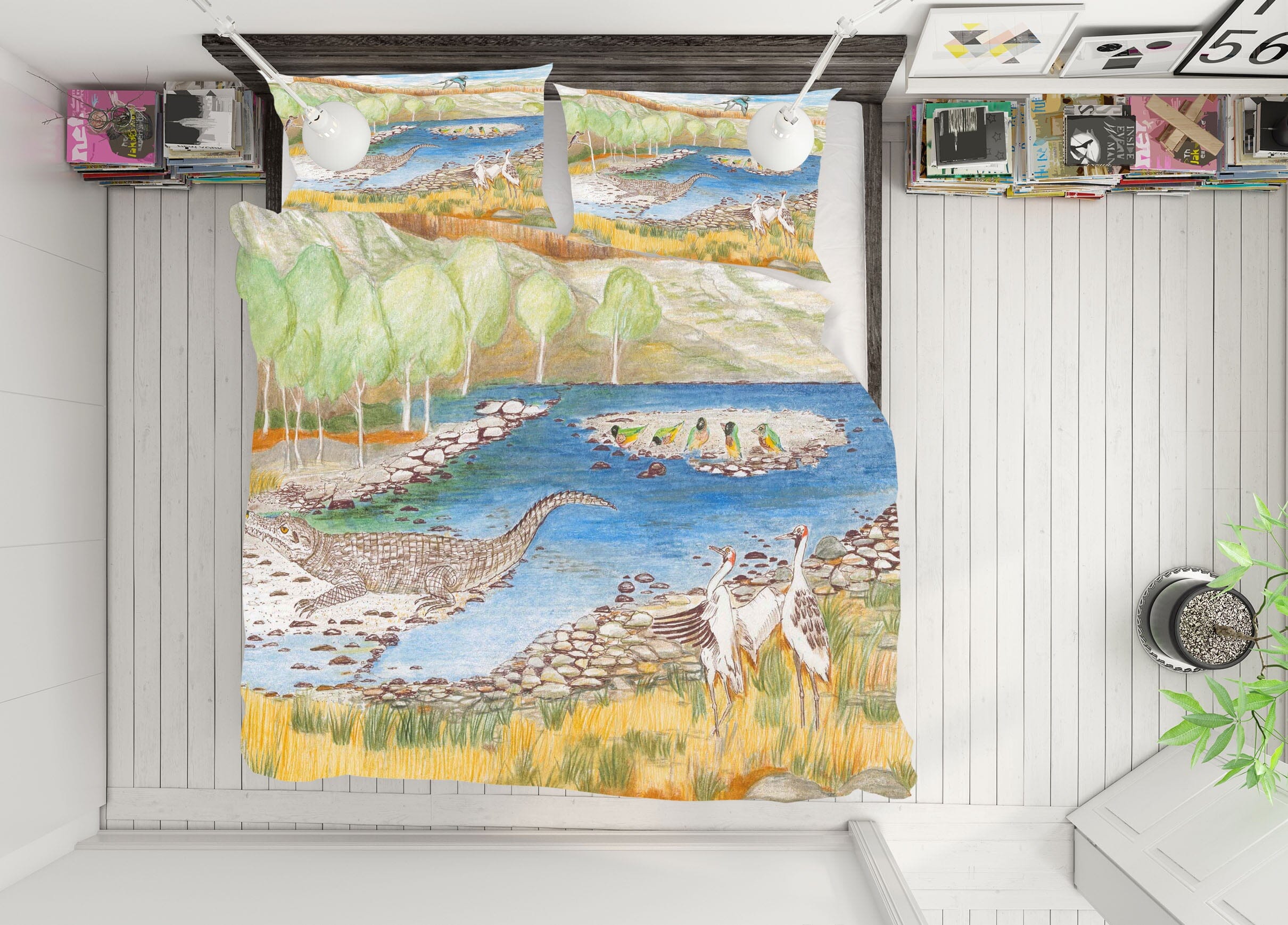 3D Park River 036 Michael Sewell Bedding Bed Pillowcases Quilt Quiet Covers AJ Creativity Home