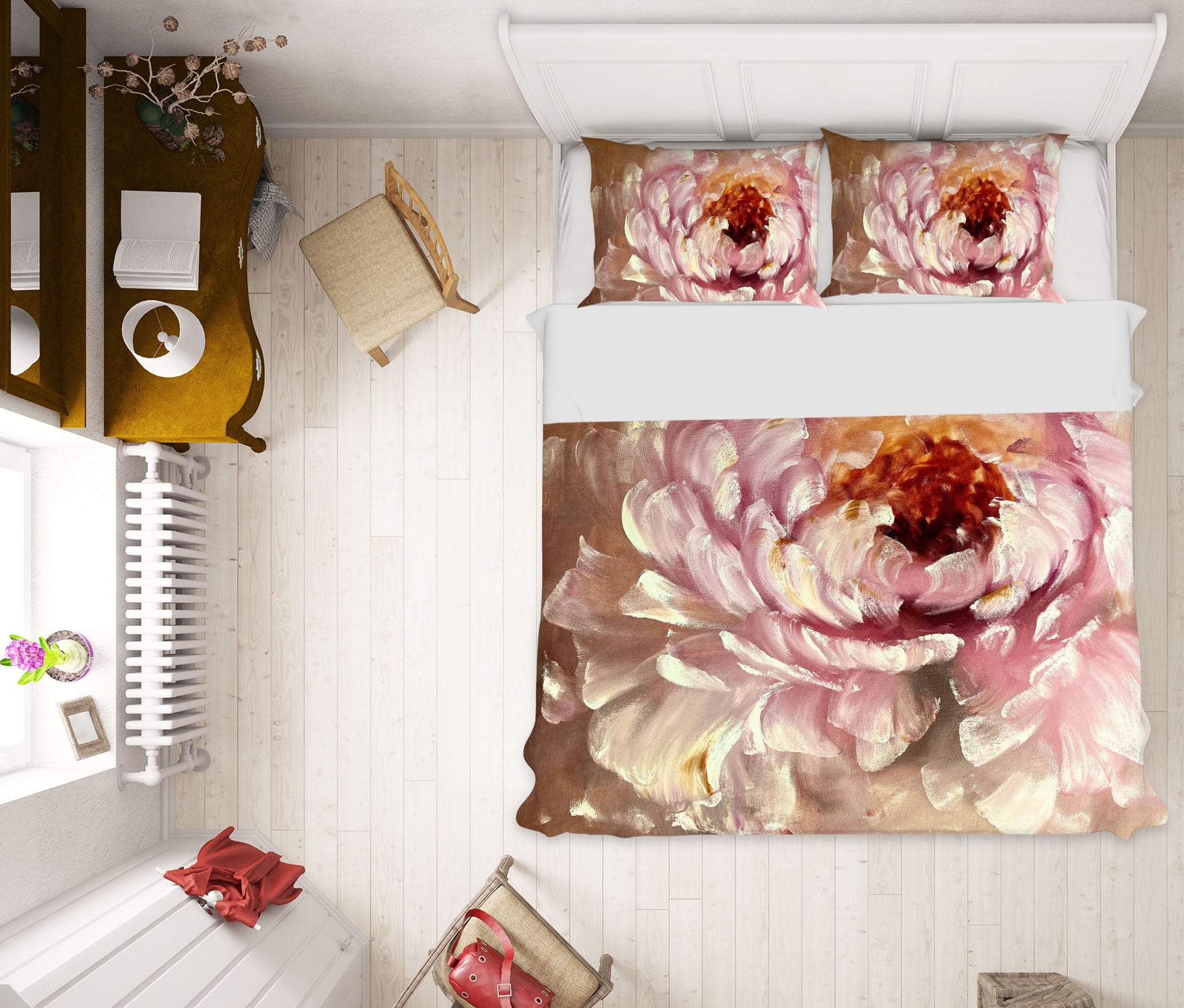 3D Pink Flower 3822 Skromova Marina Bedding Bed Pillowcases Quilt Cover Duvet Cover