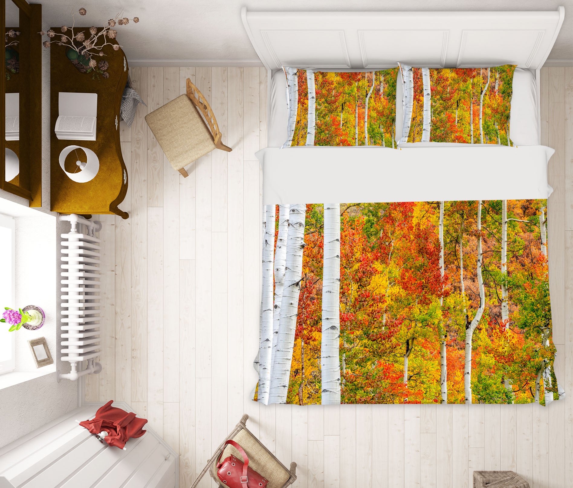 3D Aspen Colors 009 Marco Carmassi Bedding Bed Pillowcases Quilt