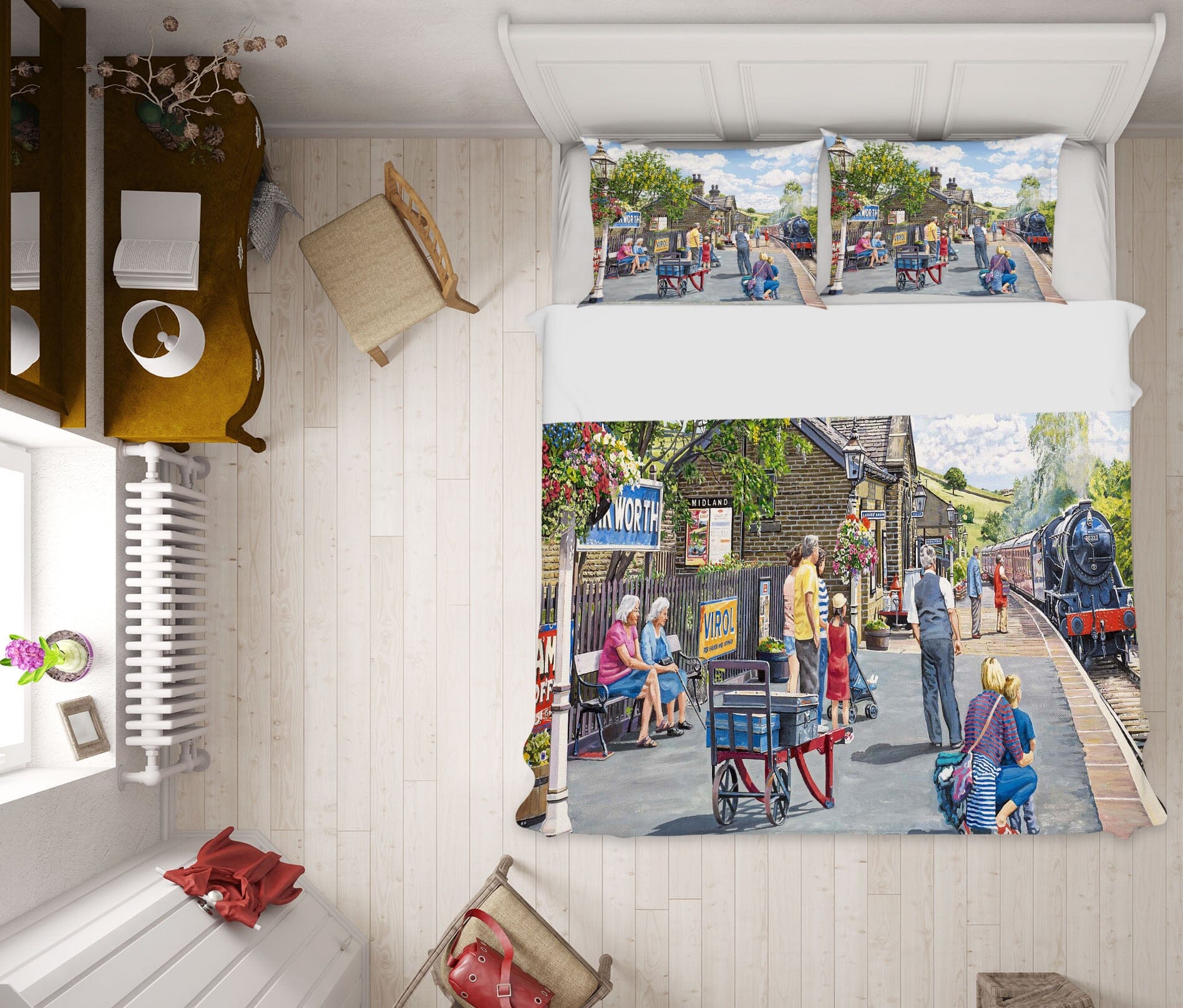 3D Oakworth Station 2041 Trevor Mitchell bedding Bed Pillowcases Quilt Quiet Covers AJ Creativity Home